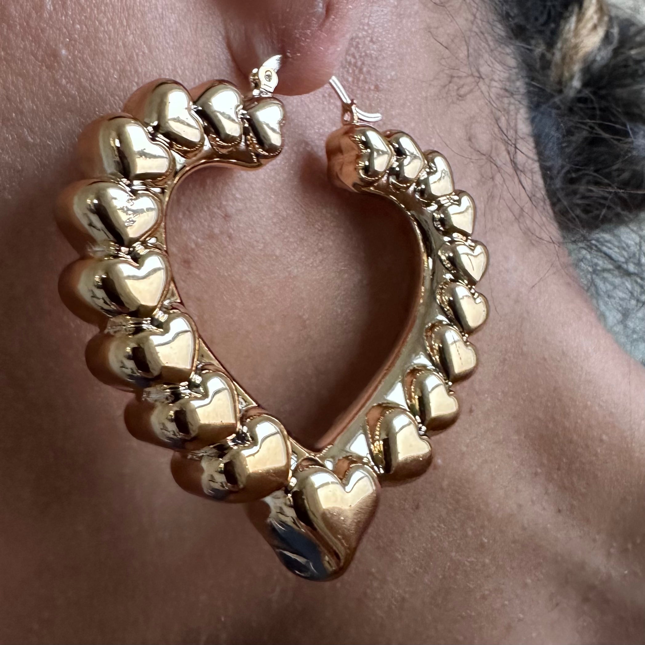 Heart Bamboo Hoops