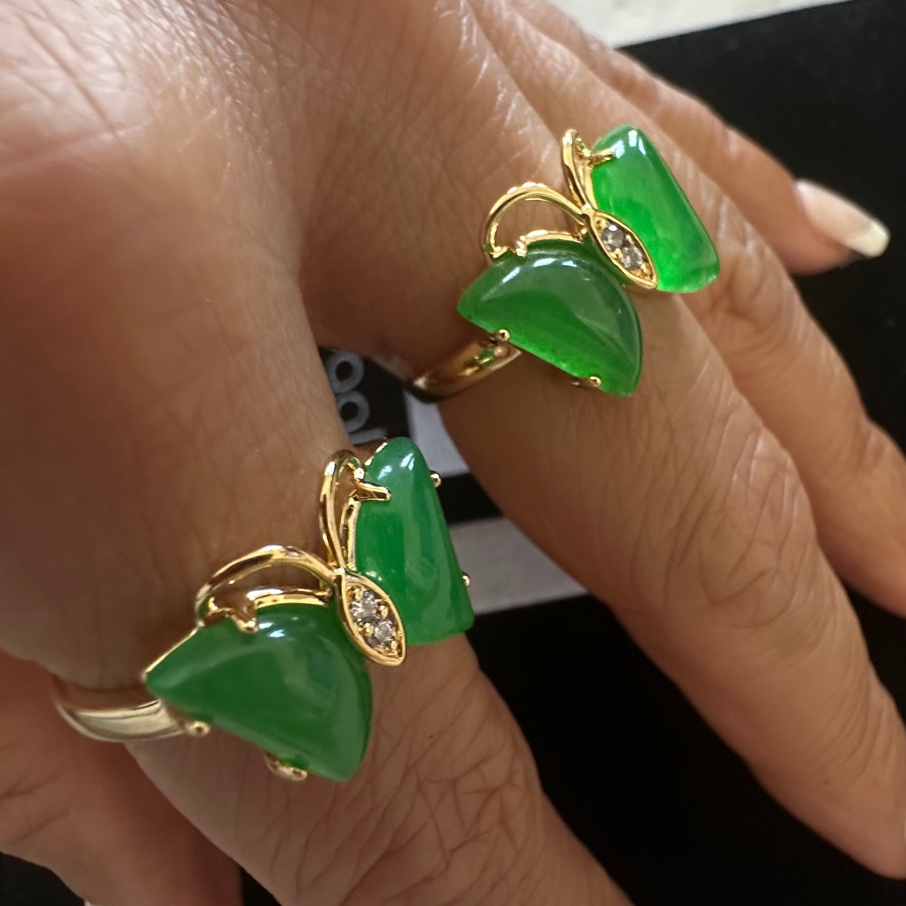 Butterfly Jade Ring