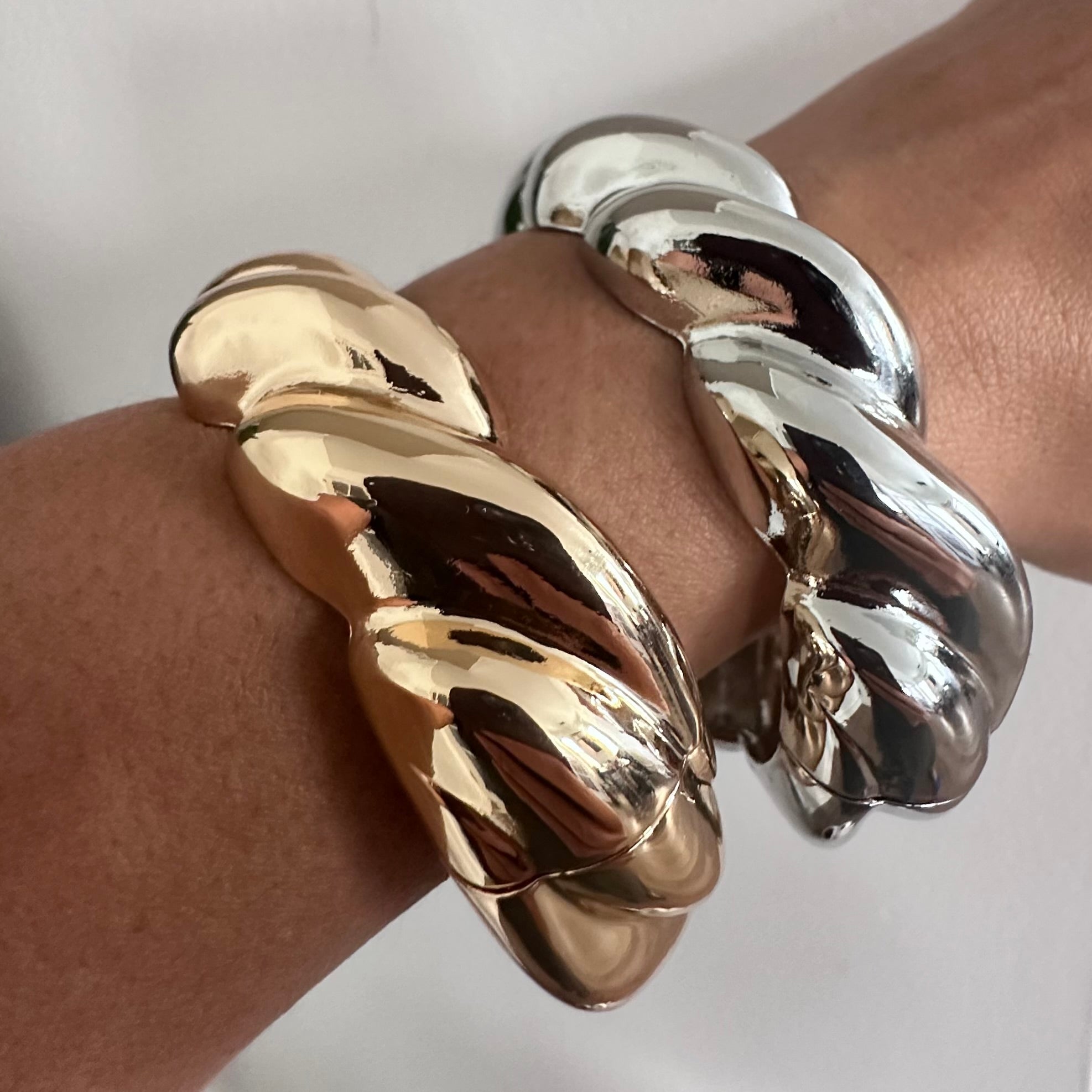 spiral bangle bracelet
