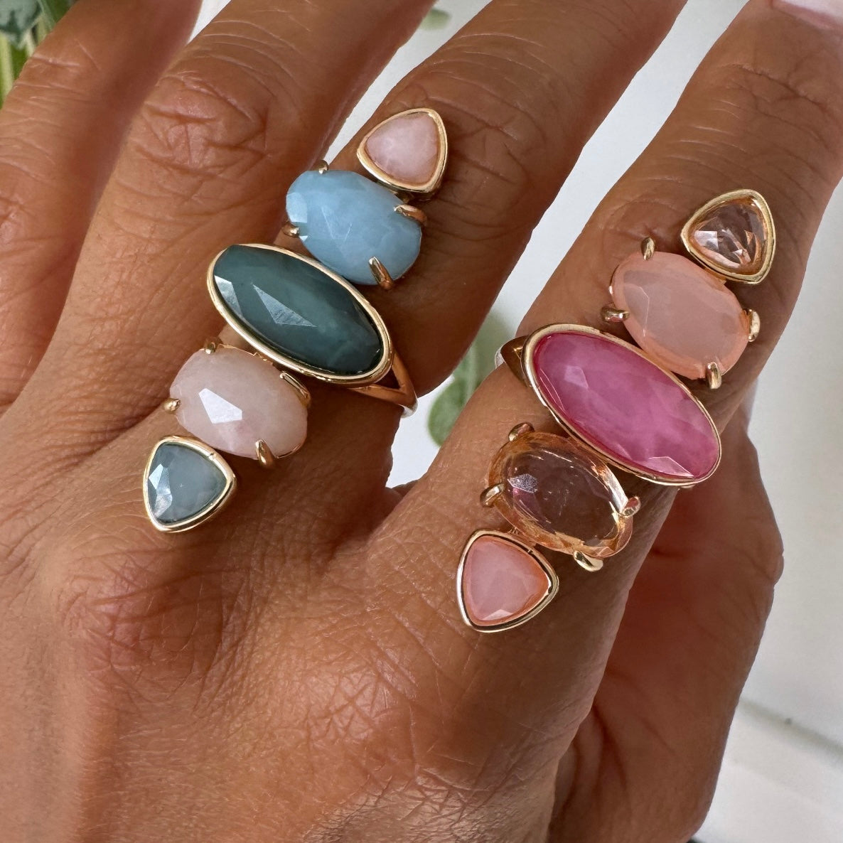 Abstract Stone Ring
