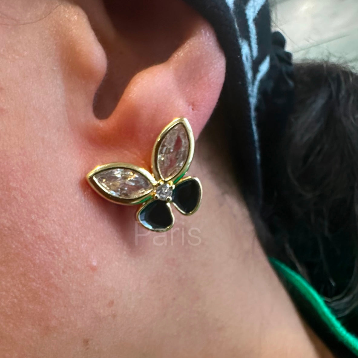 Butterfly Stone Studs