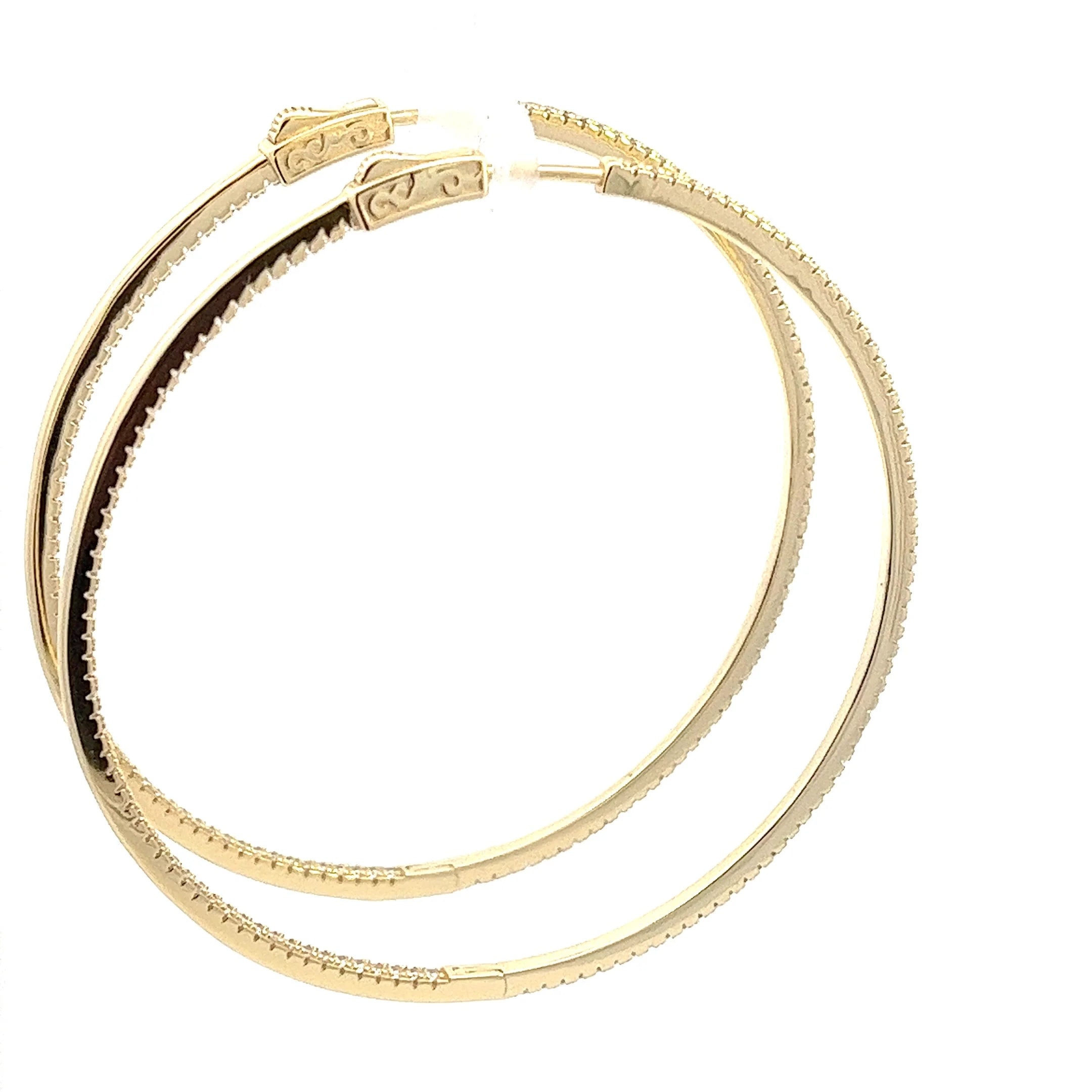 Luxe Pave Tennis Hoops