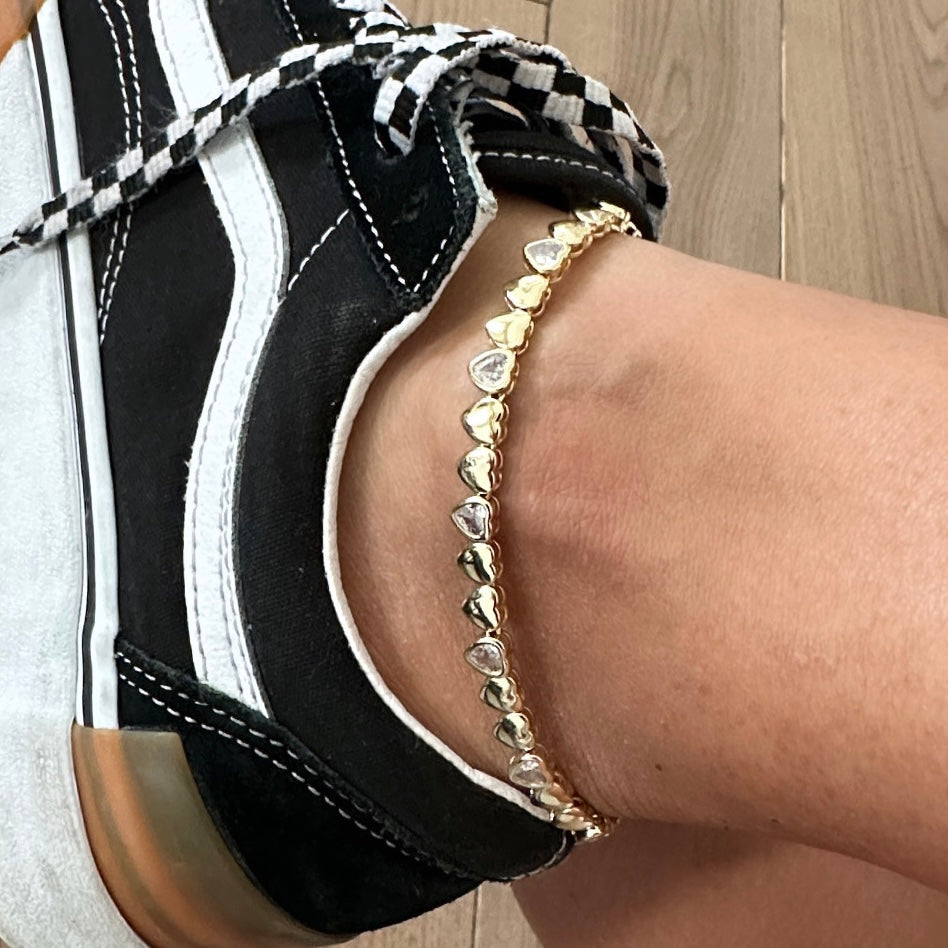 Heart Link Anklet