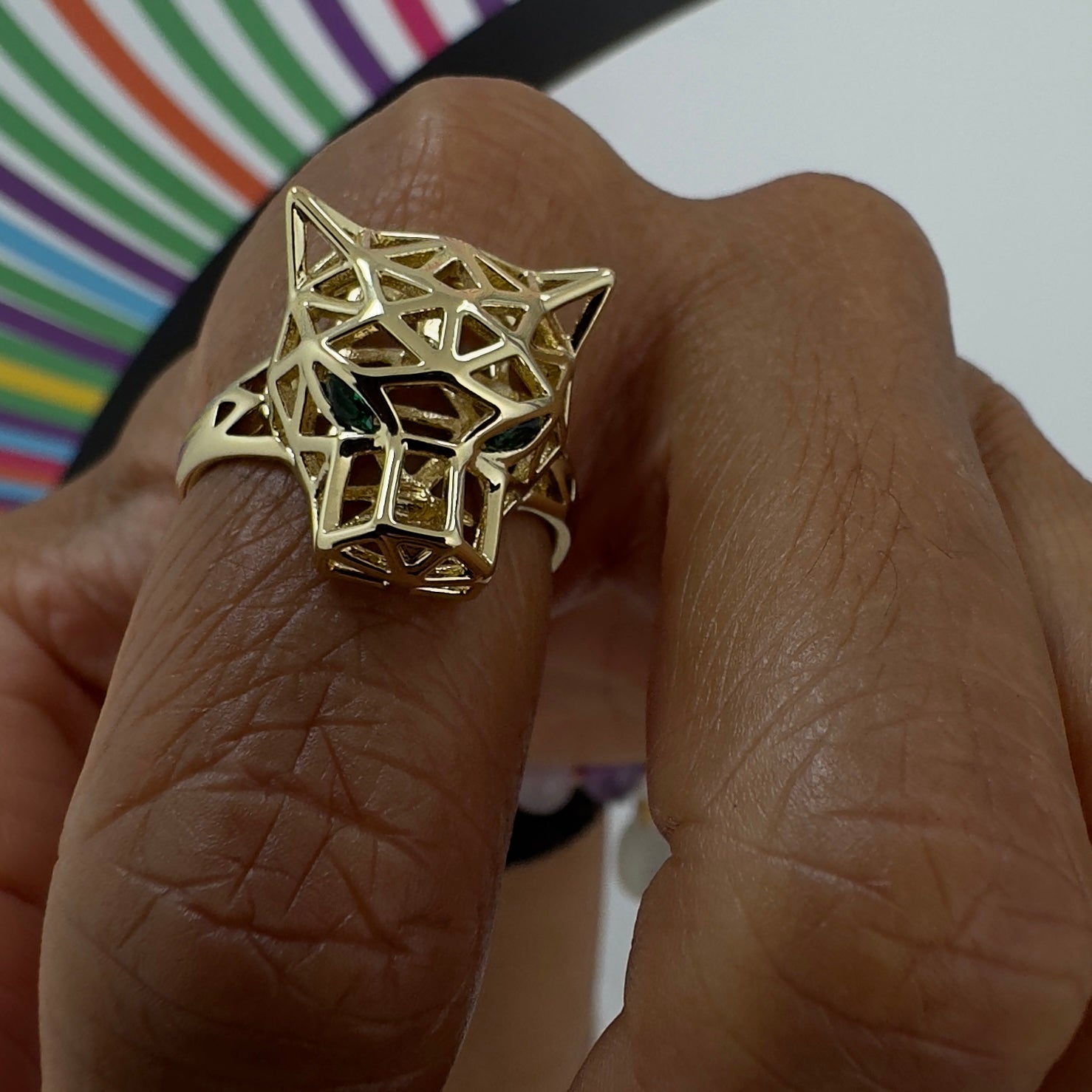 Caged Panther Ring