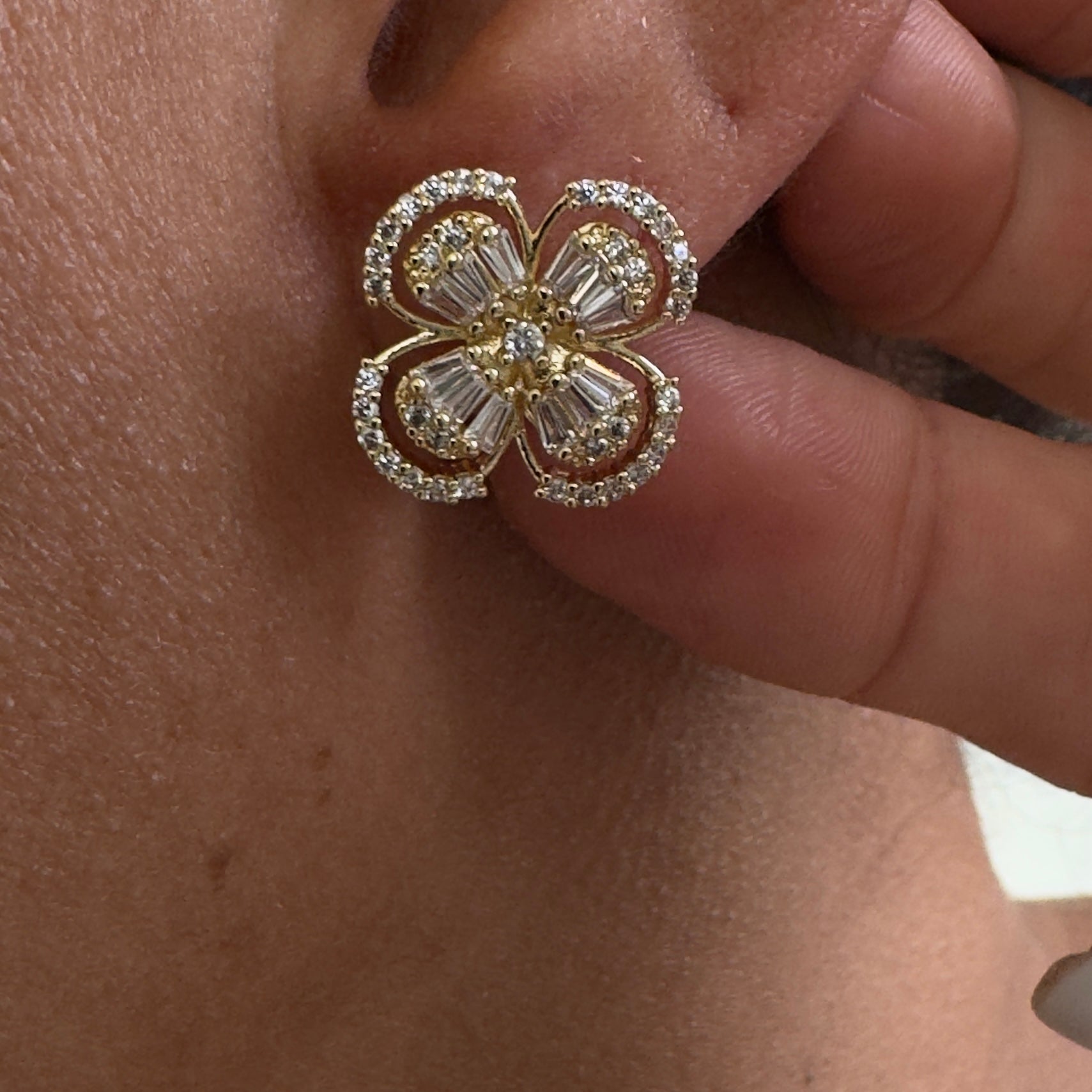Icy blossom studs