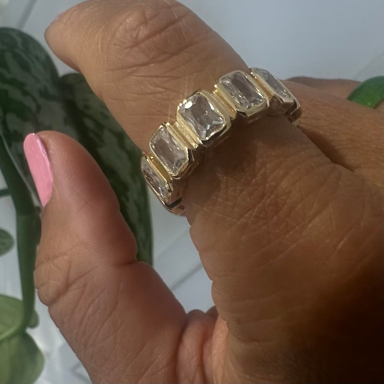 Chunky Square Infinity Ring