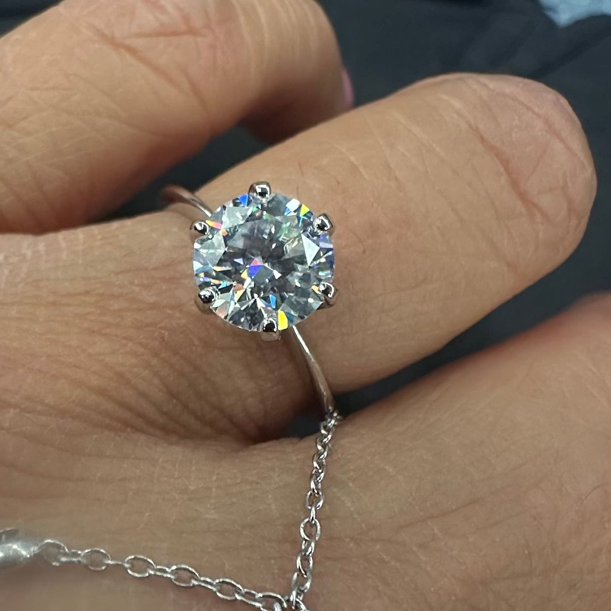 Moissanite Engagement Ring