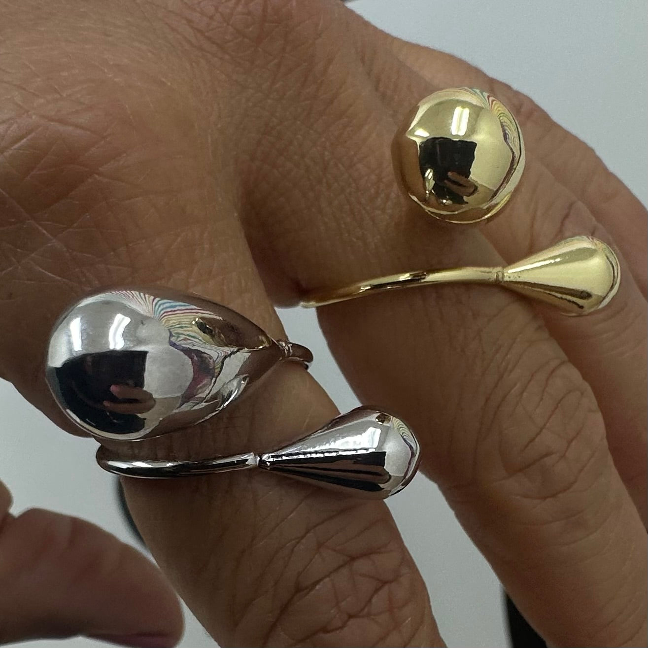 Delicate Tear Drop Ring