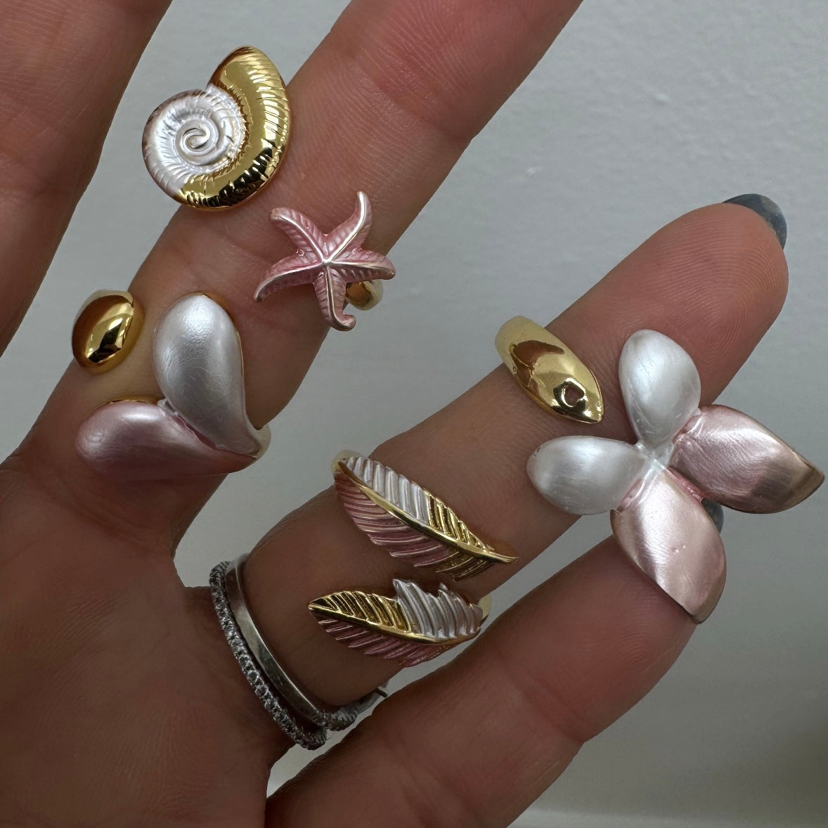 Summer Rose Rings