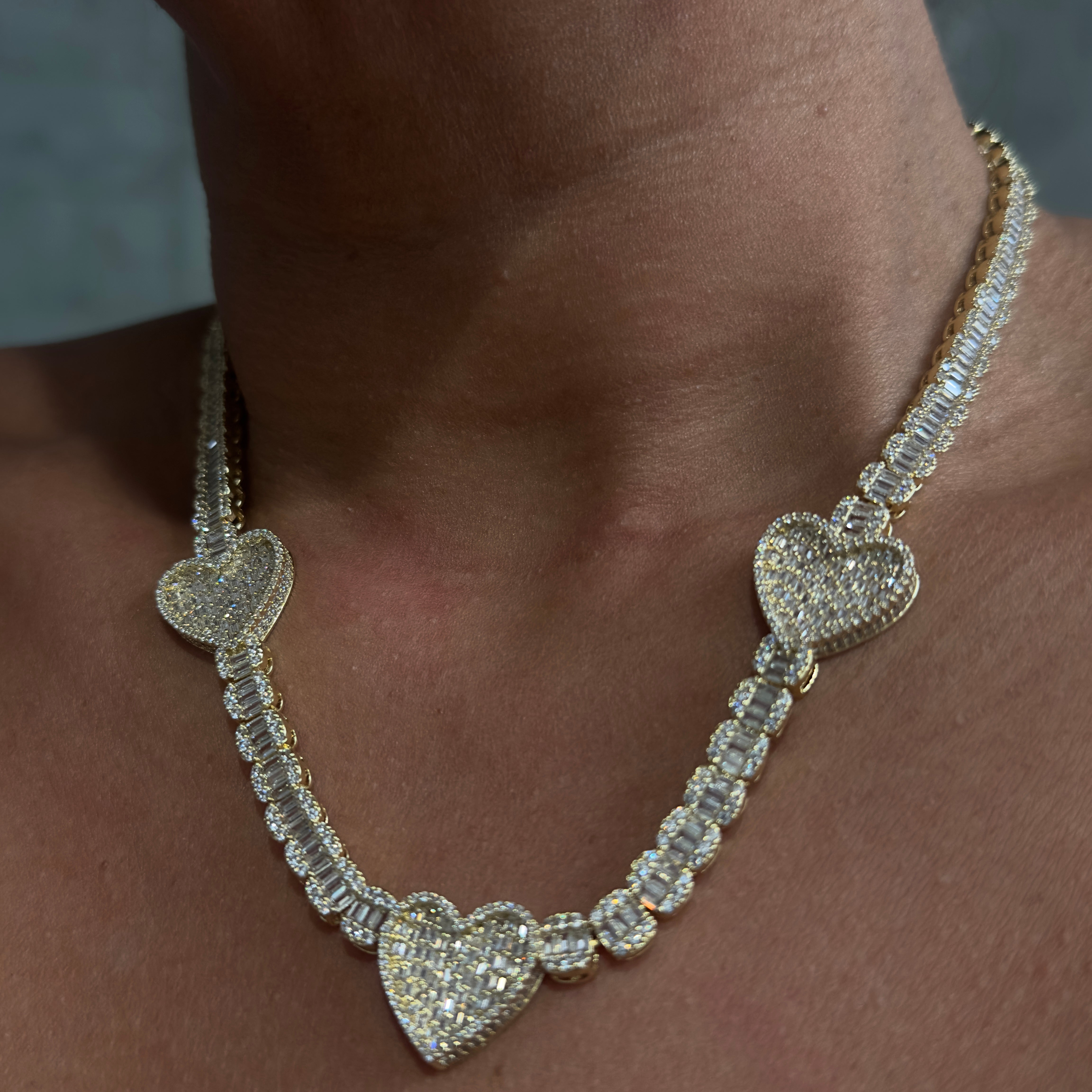 Triple Heart Heirloom Necklace