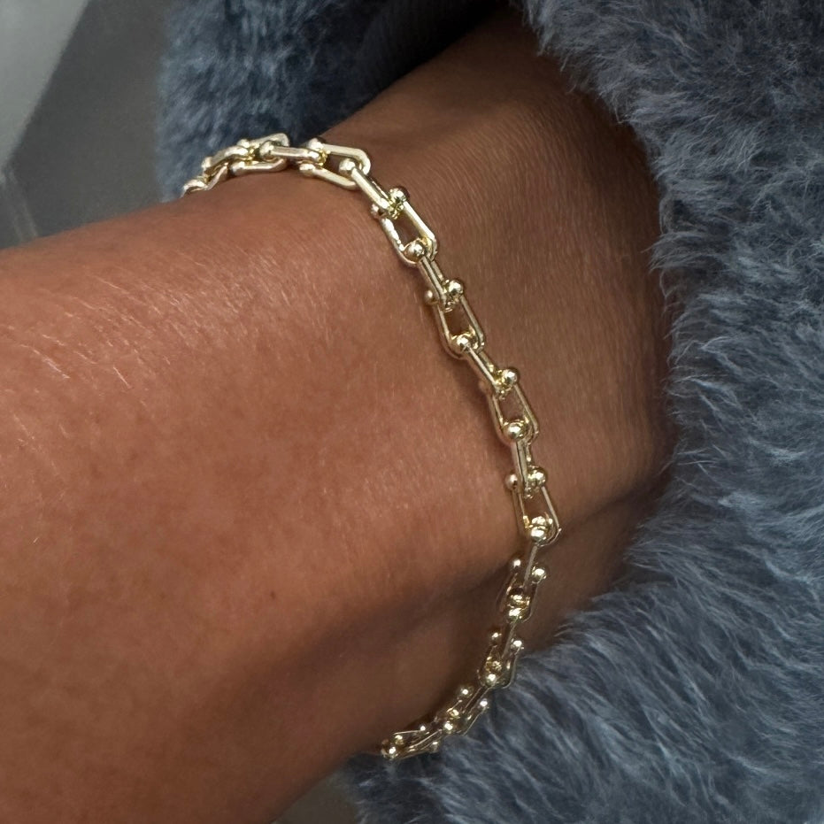 micro tiffany link anklet