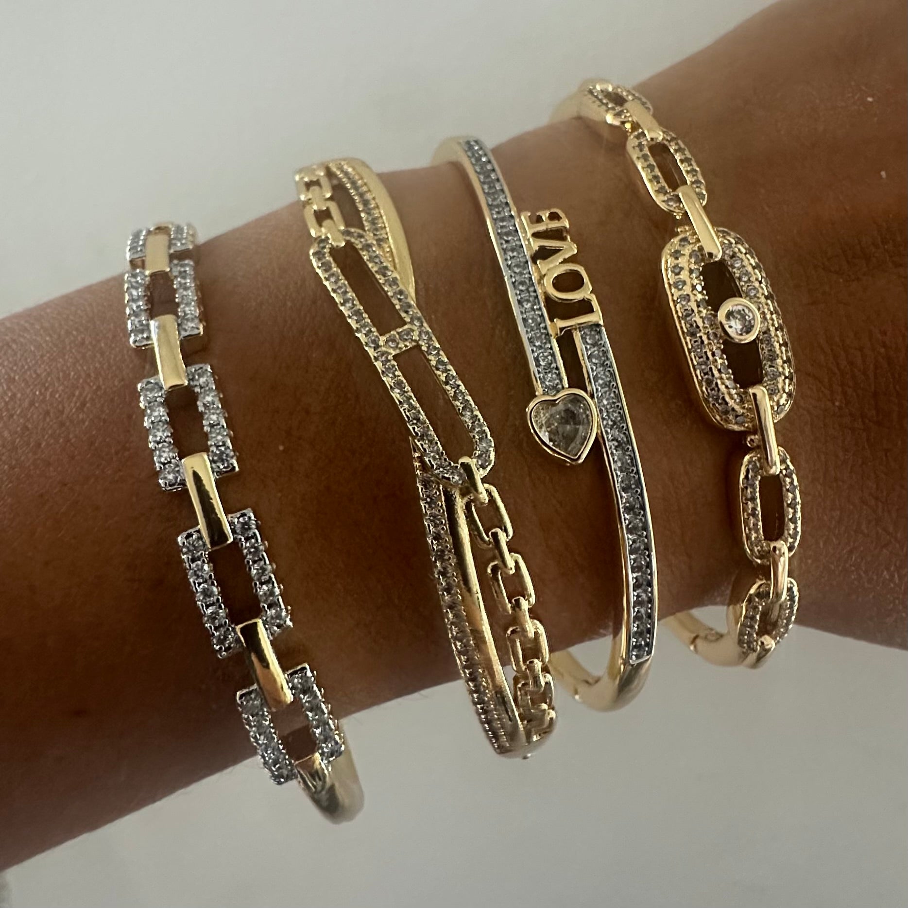 Link and Luxe Bangles