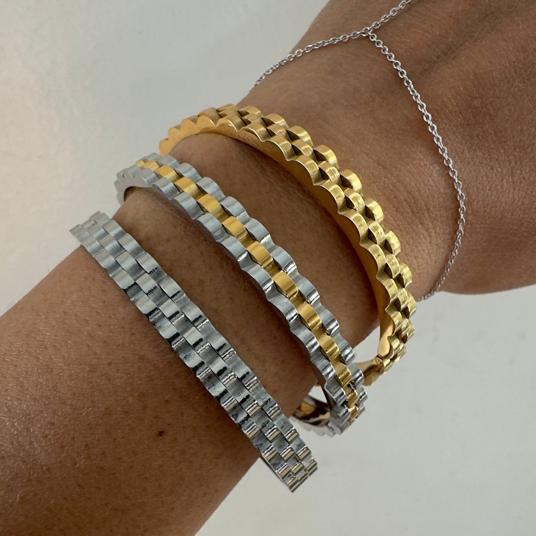Rollie bangle bracelets
