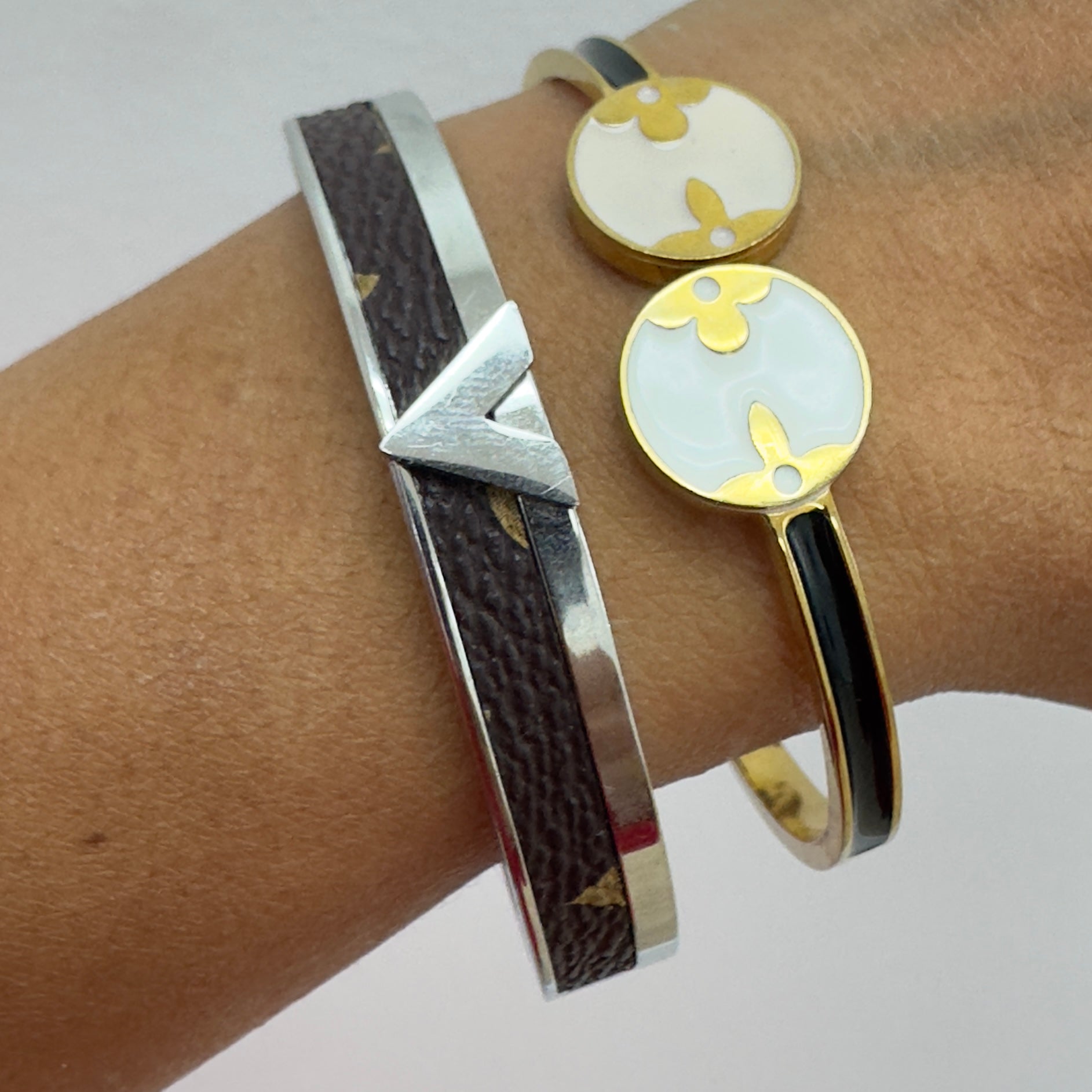 V monogram bracelets