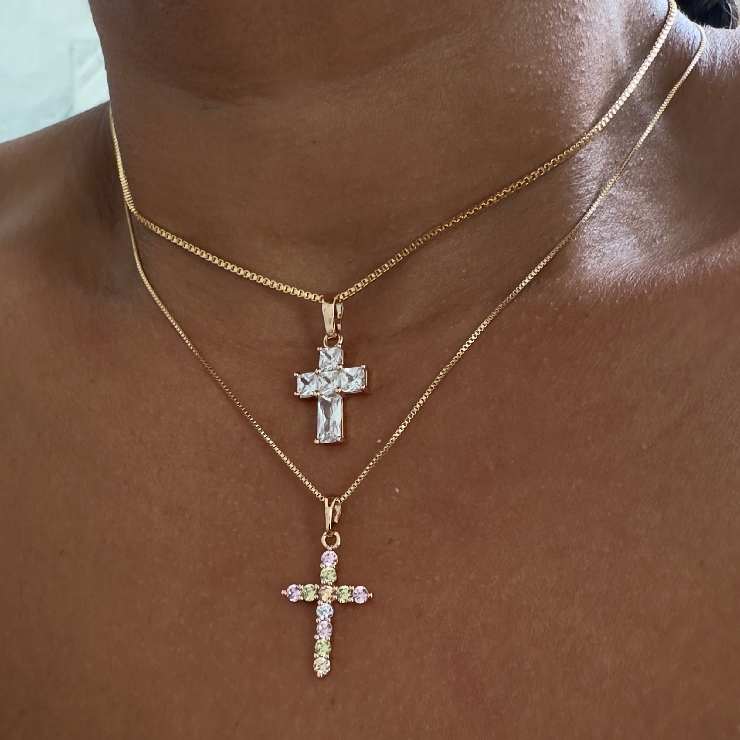 Short Cross Necklaces