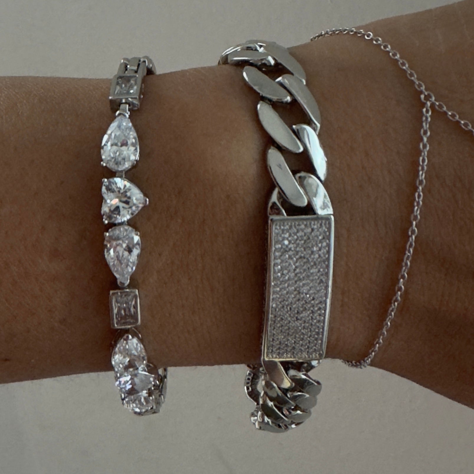 Cuban Stone ID Bracelet