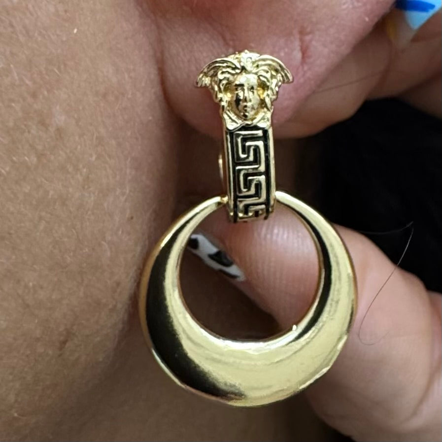 Mini Medusa Drop Earring