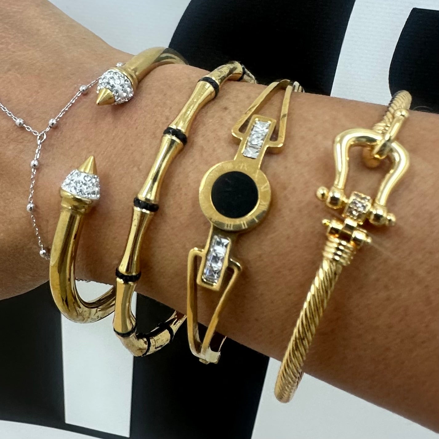 Gold and Black Set of 4