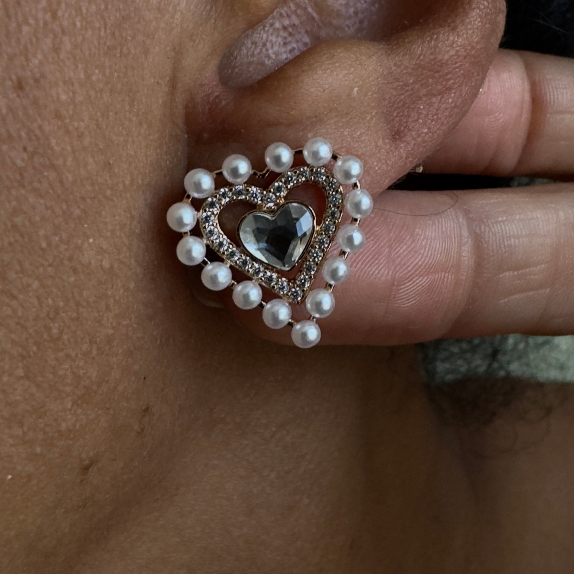 Sweetheart Glow Stud Earrings