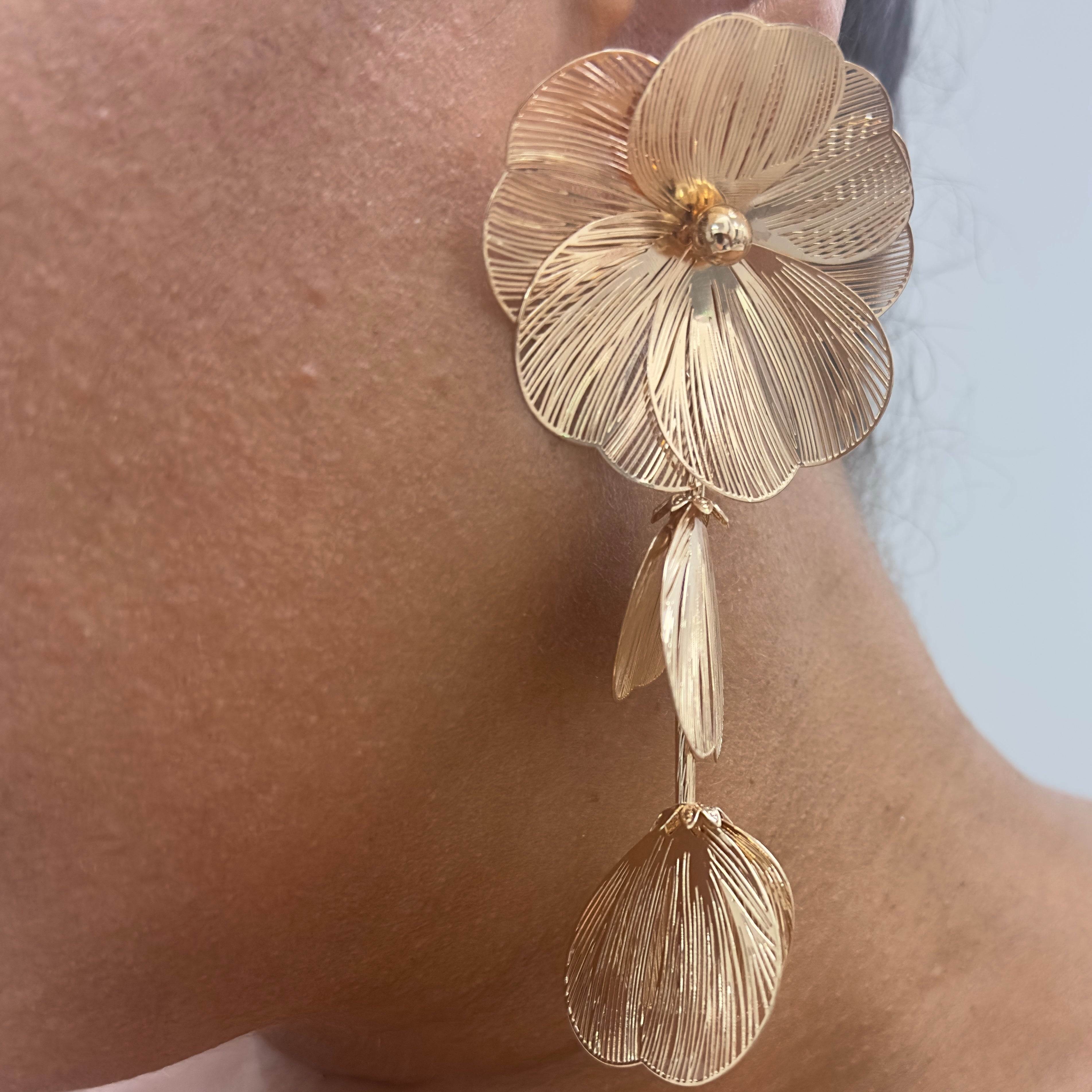 Cascade Pearl Flower Earrings