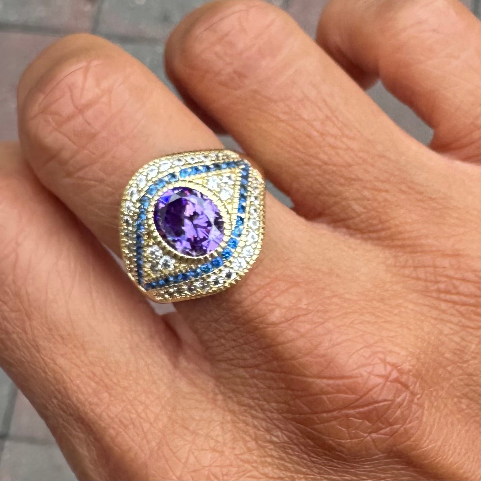 Amethyst Lunar Watcher Ring