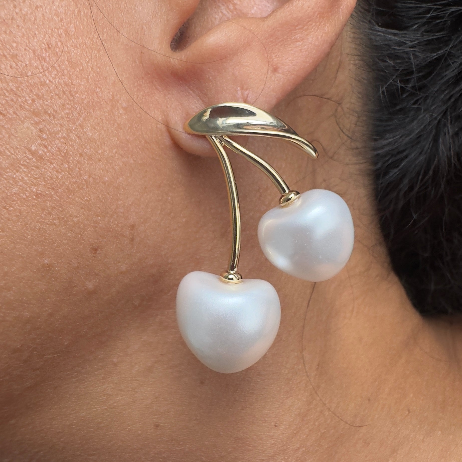 Pearl Cherries Earrings