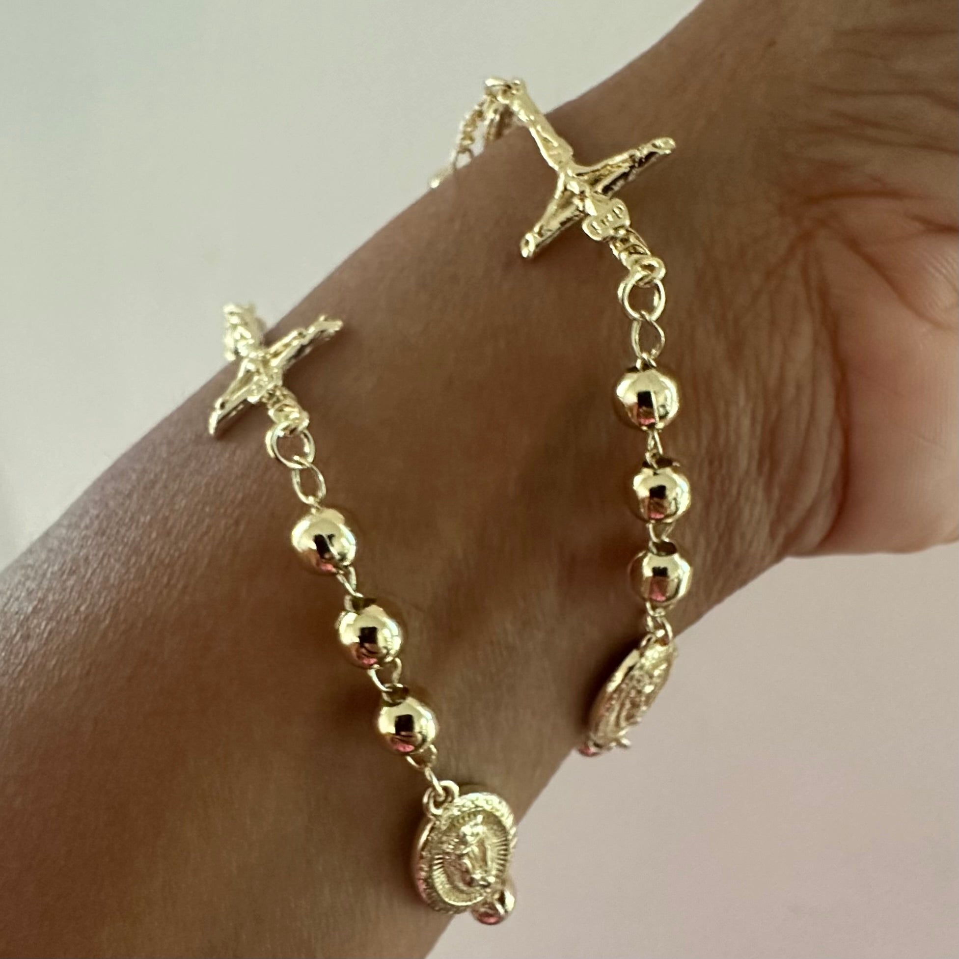 Rosary style bracelet