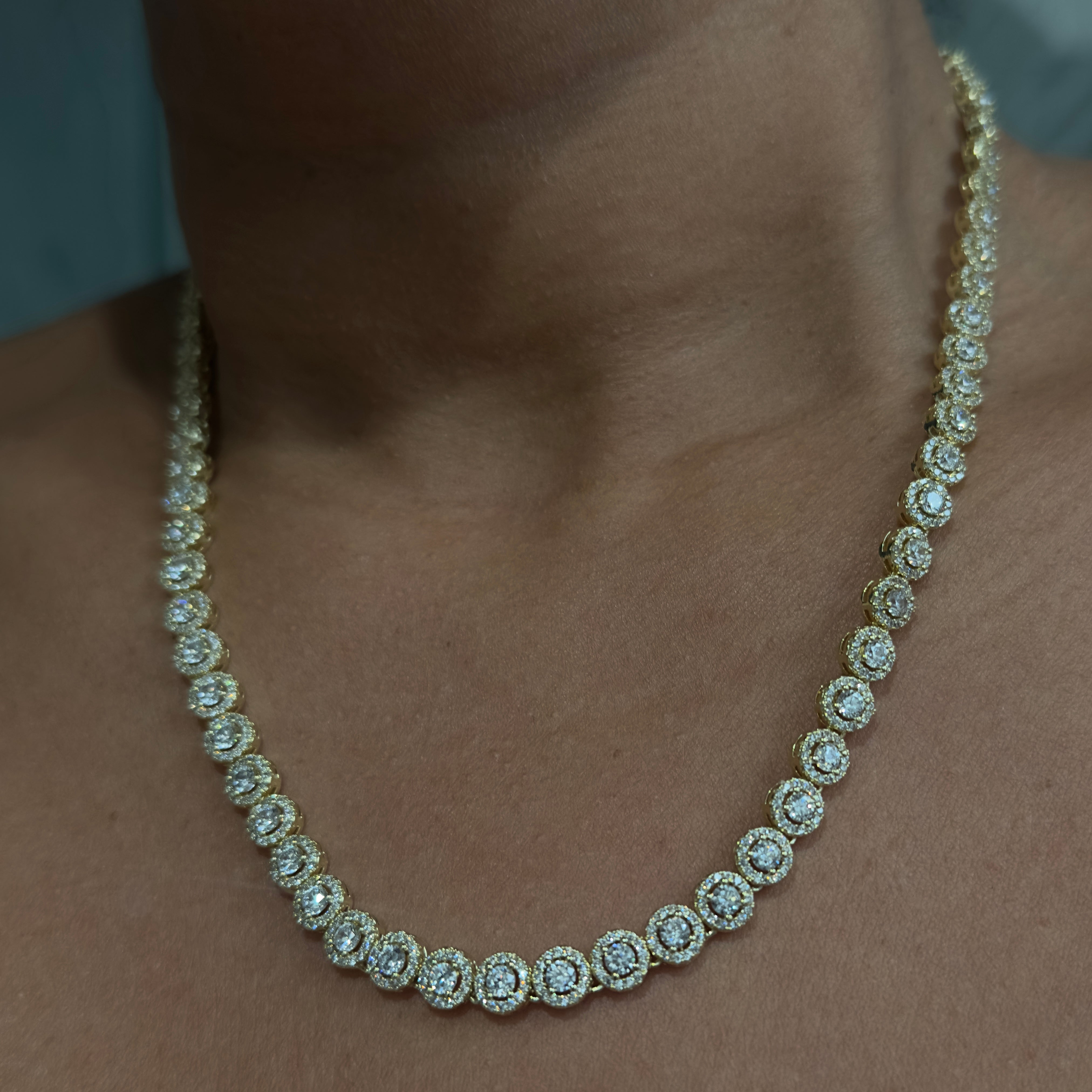 Sunflower Tennis Necklace