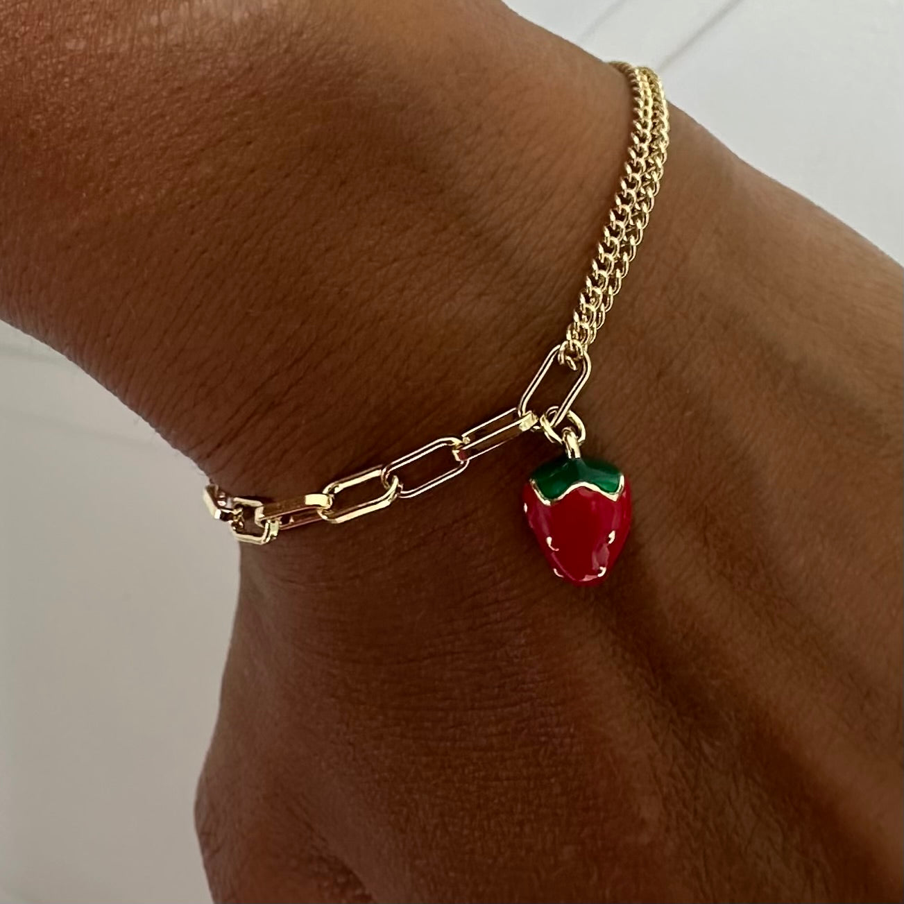 Strawberry Charm Bracelet
