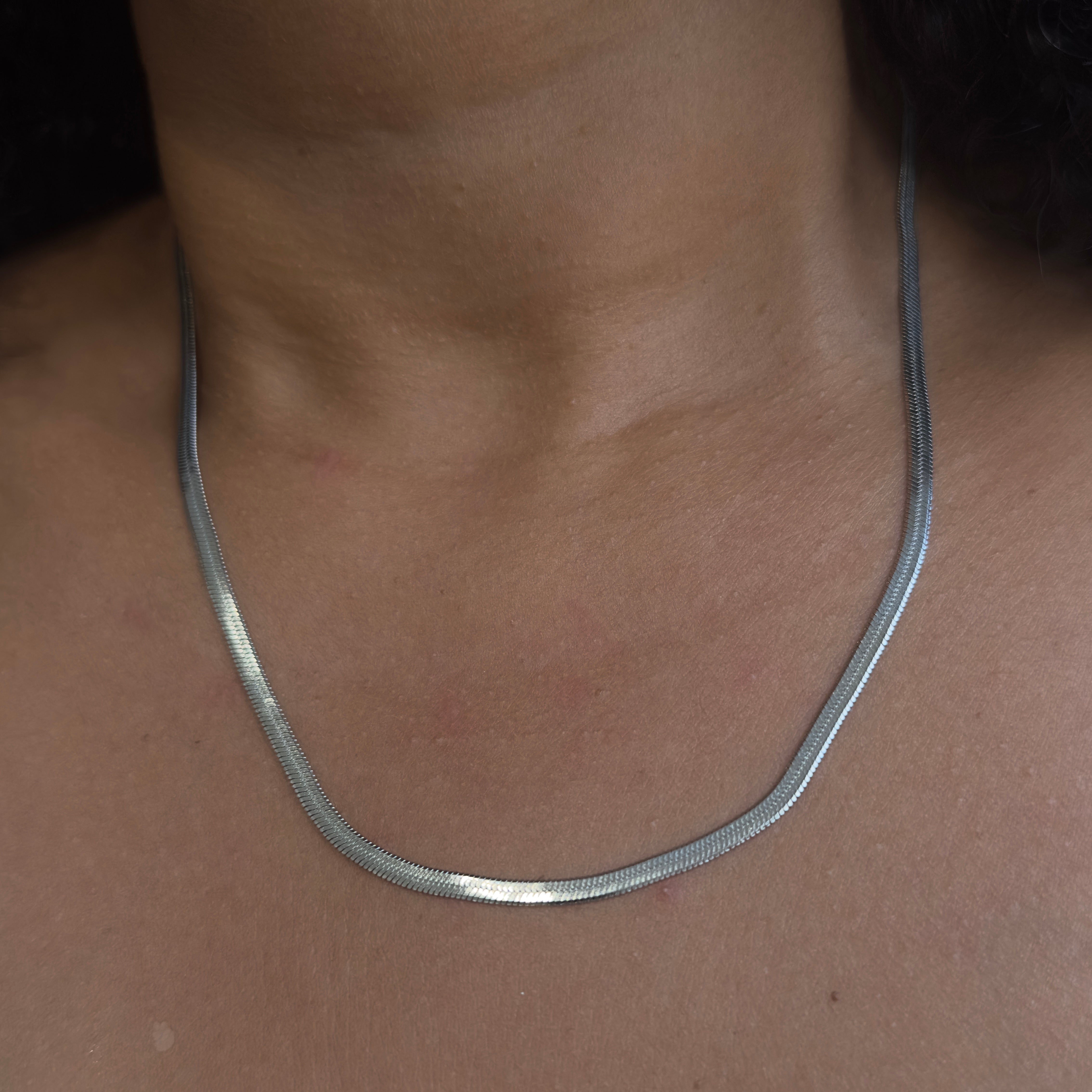 Dainty Herringbone Necklace