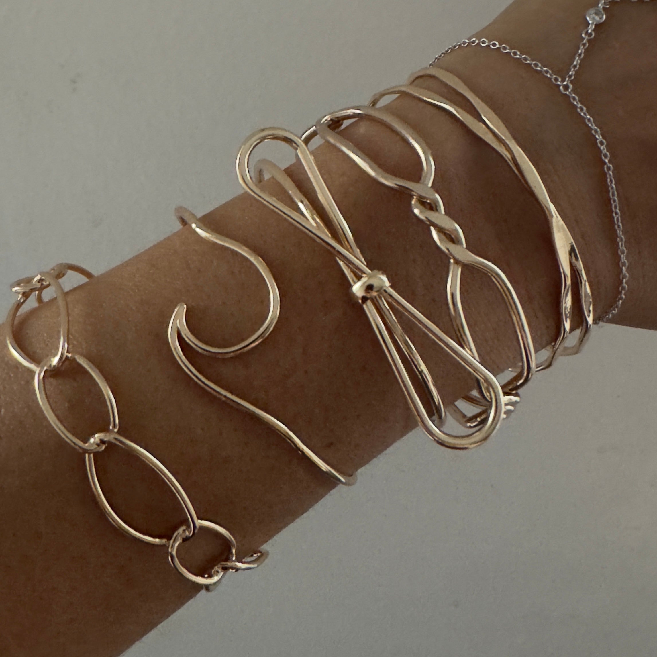 Wire Bangles Brass Bracelet