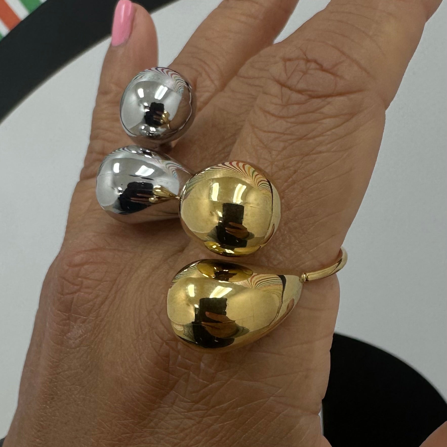 Chunky Tear Drop Ring