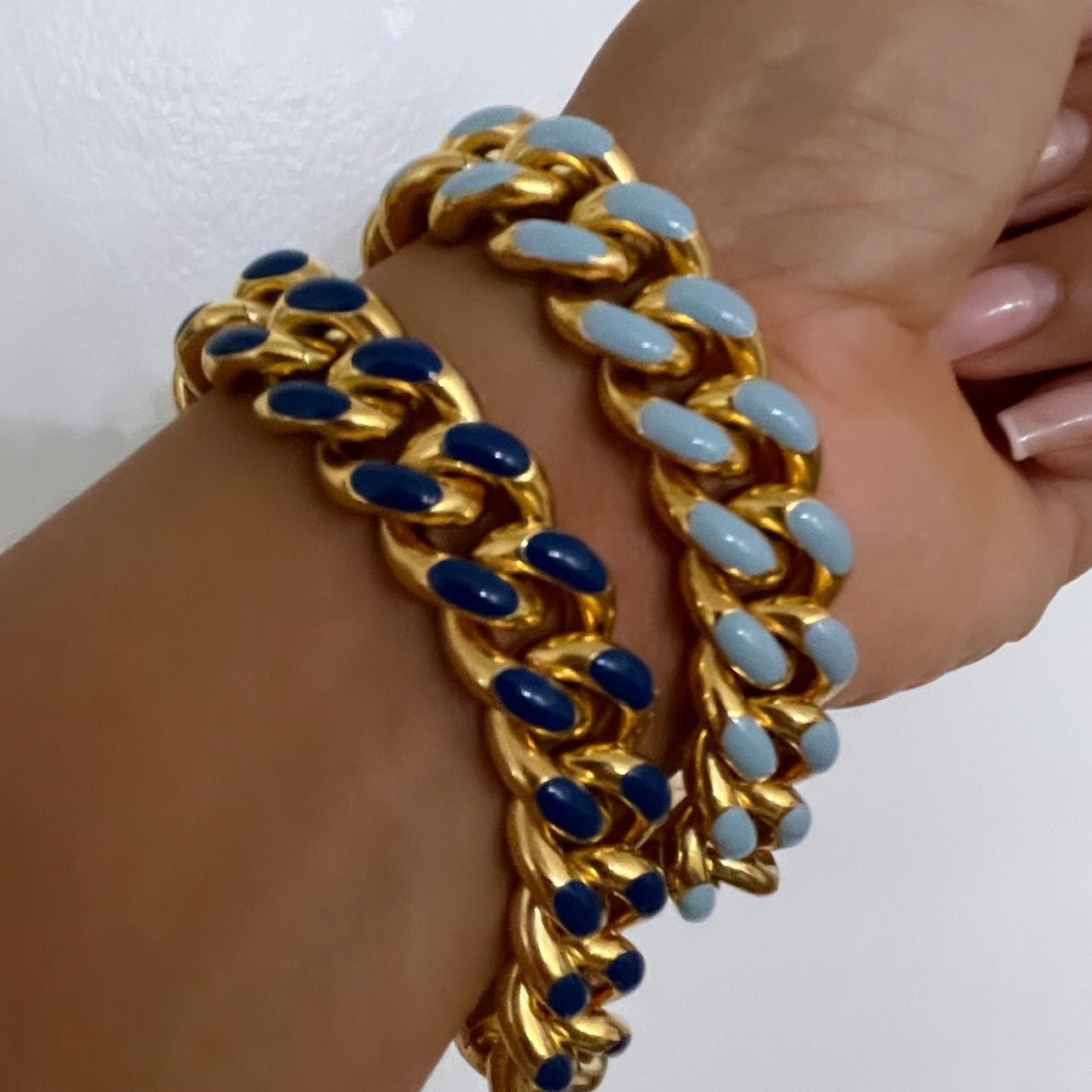 Chunky Colored Cuban Bracelet