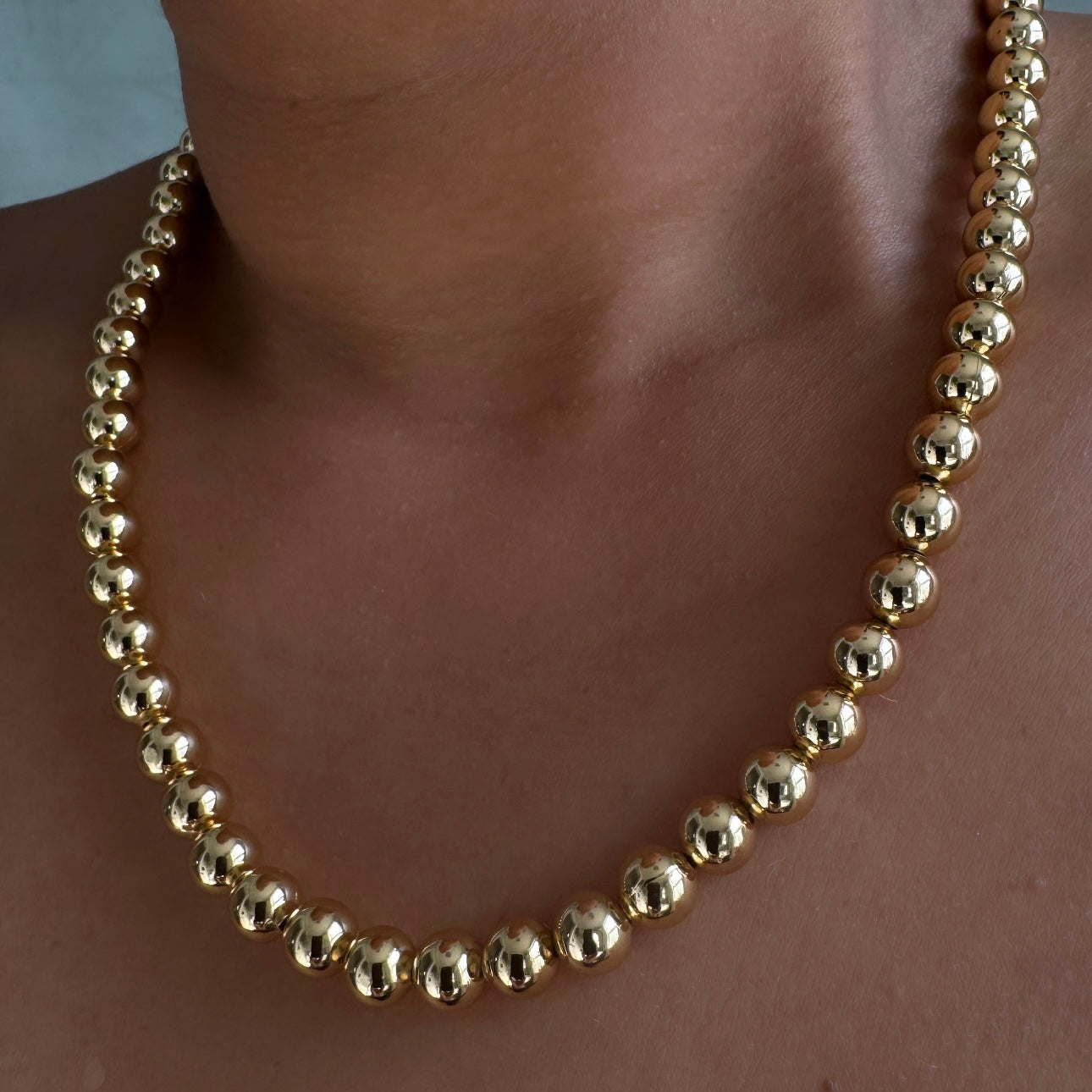 Medium Ball Link Necklace Set