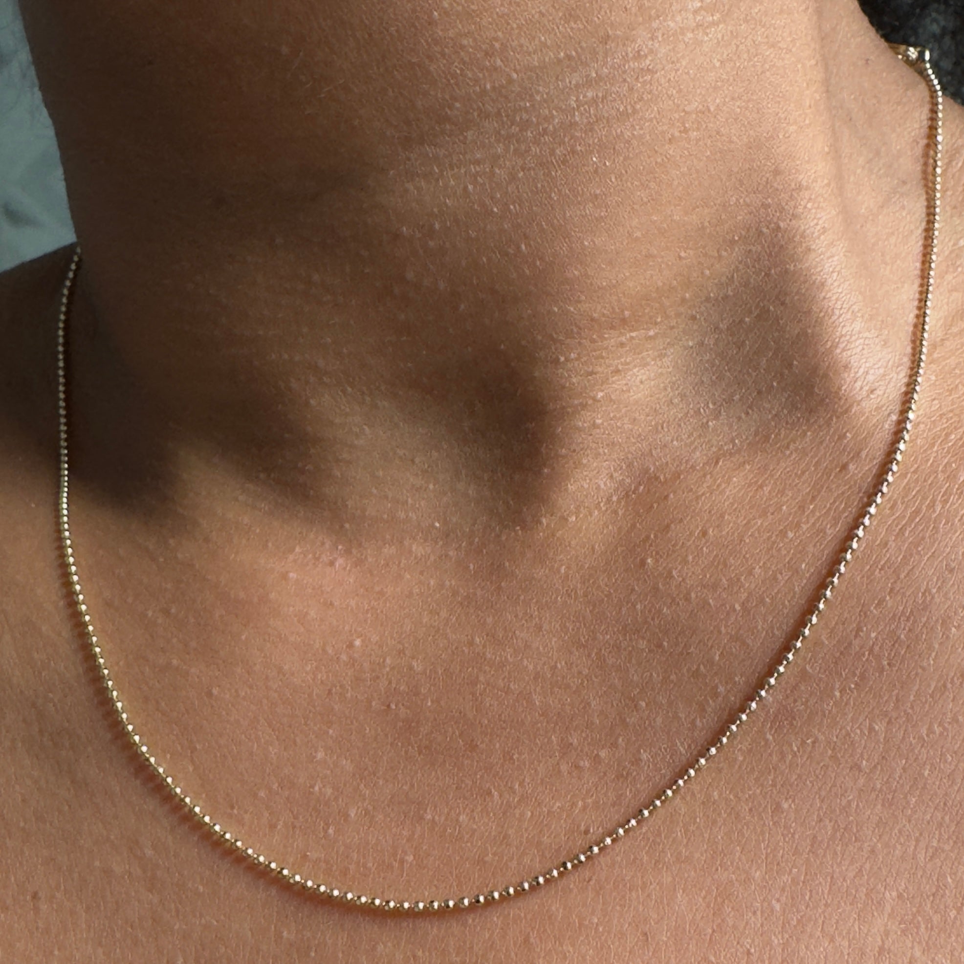 Micro Ball Link Necklace