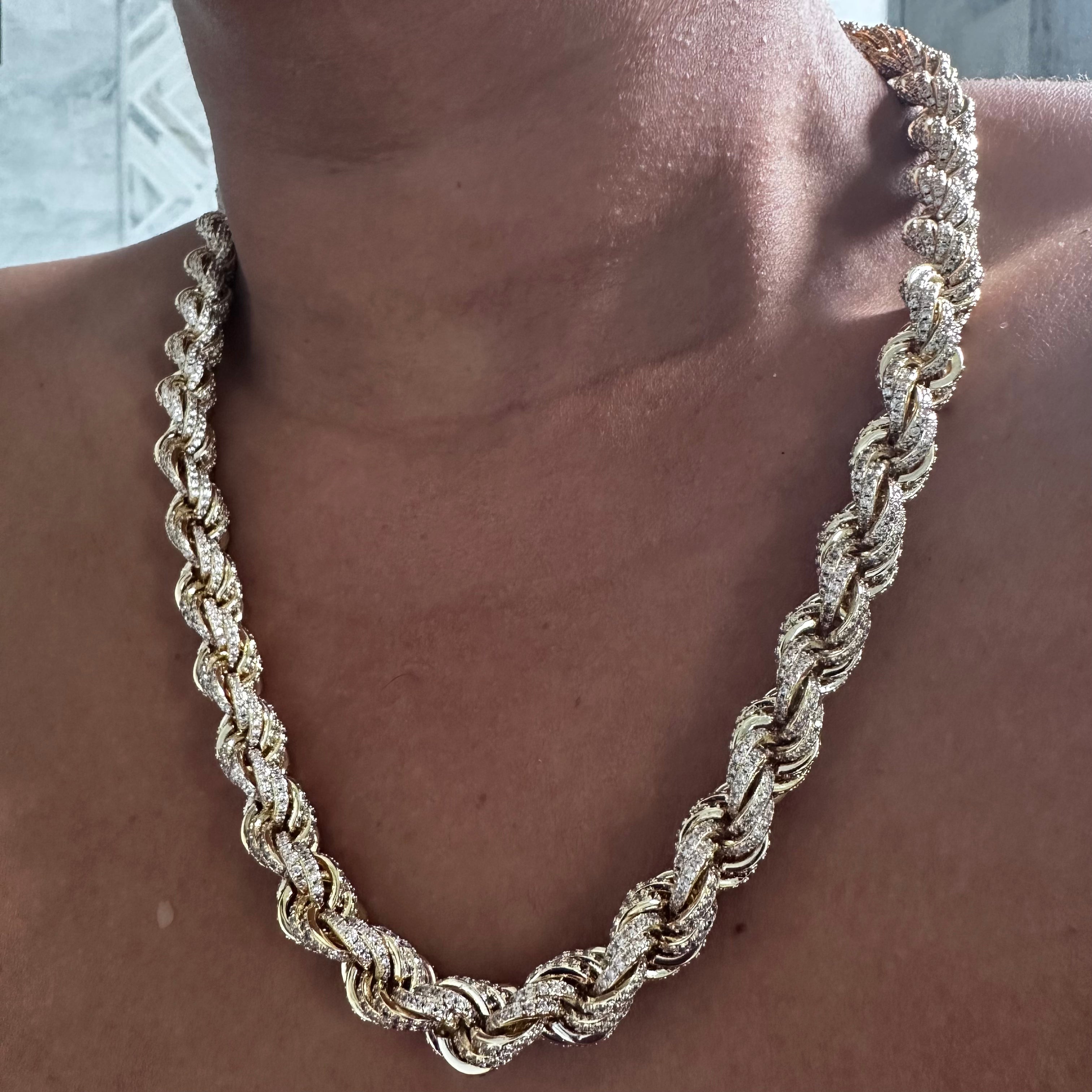 Unisex  Icy Rope Chain