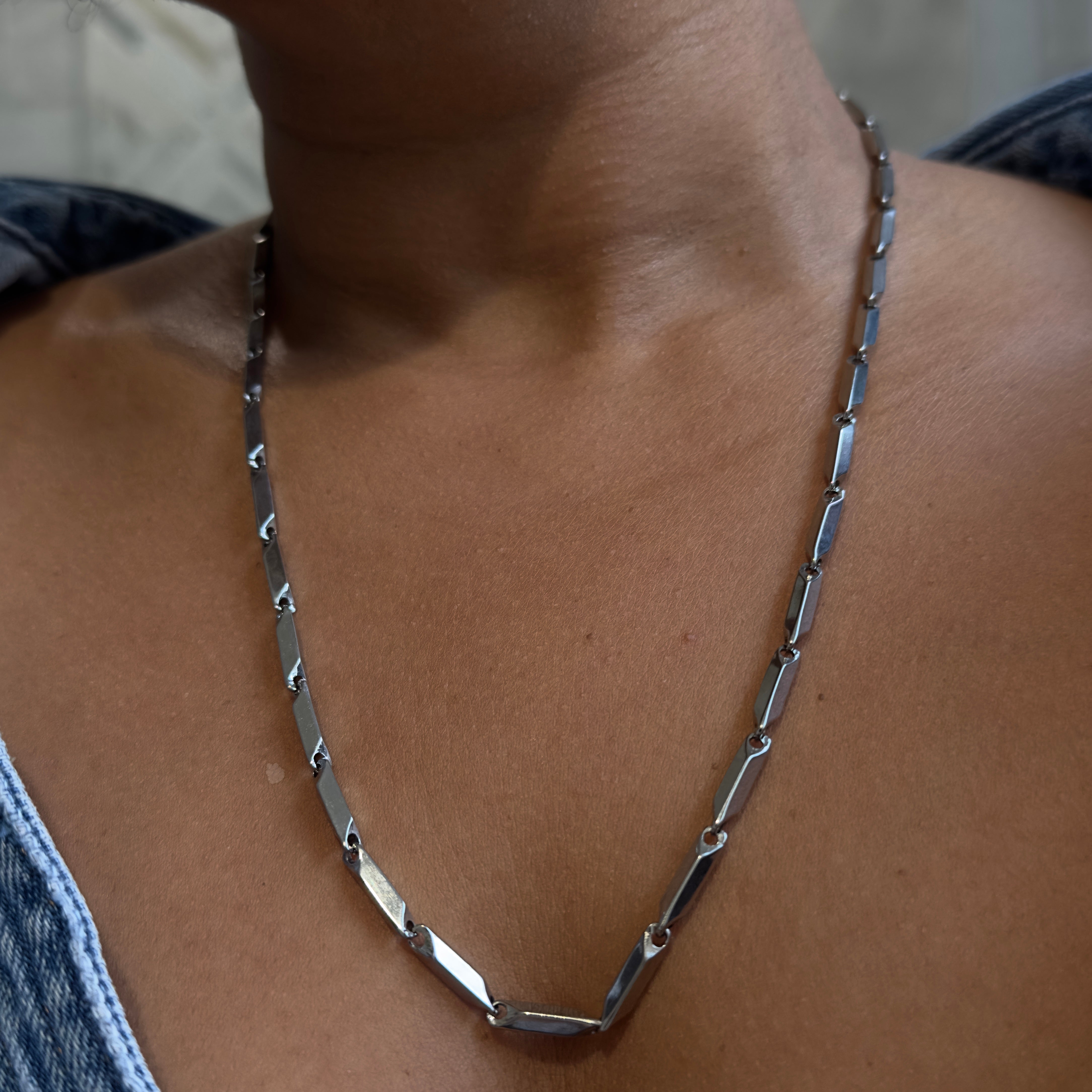 ￼Silver Eternal Link Necklace