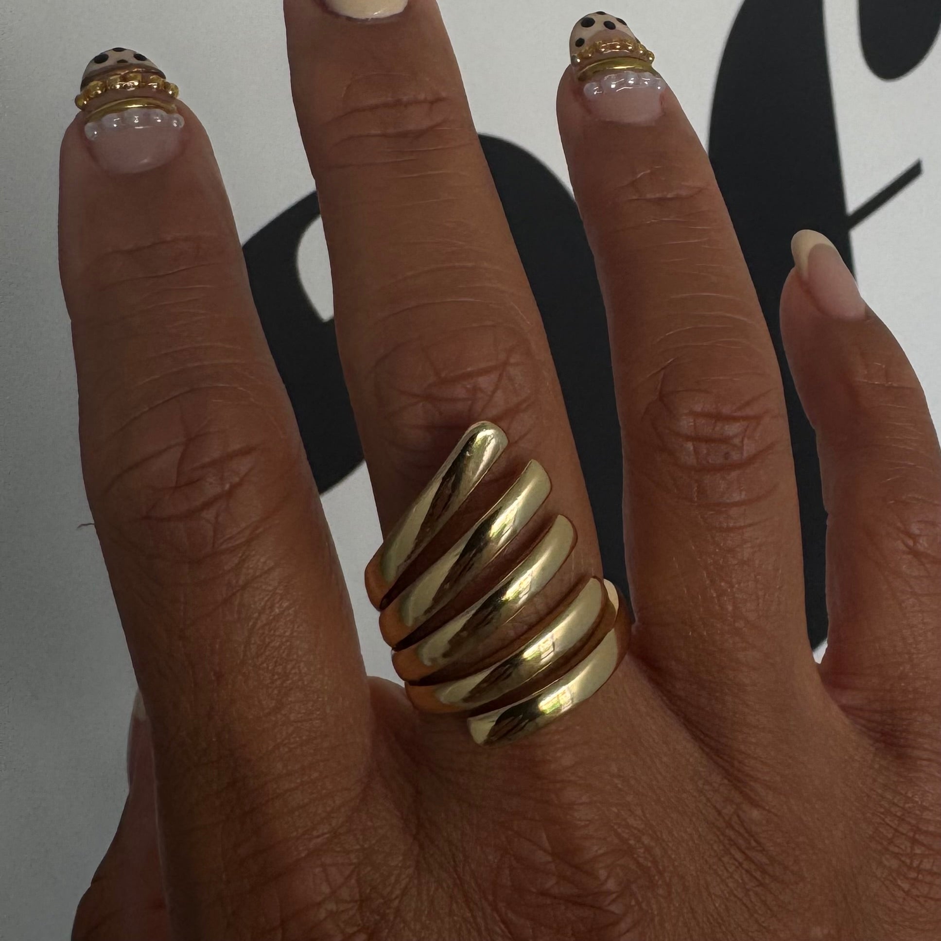 Golden Coil Ring