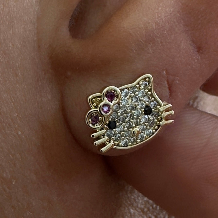 Kitty Sparkle Studs