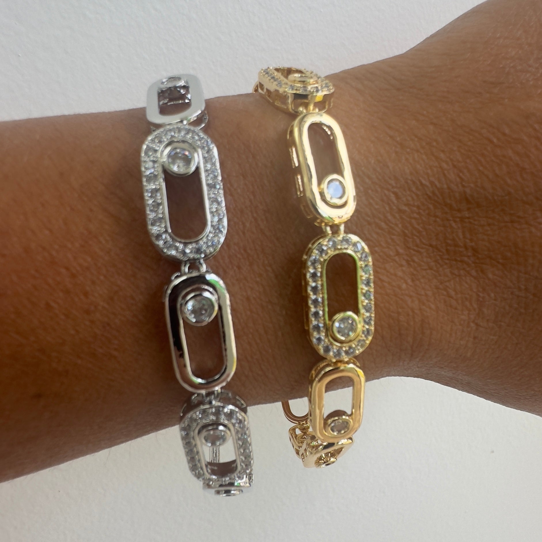 Inner Stone Square Bracelet