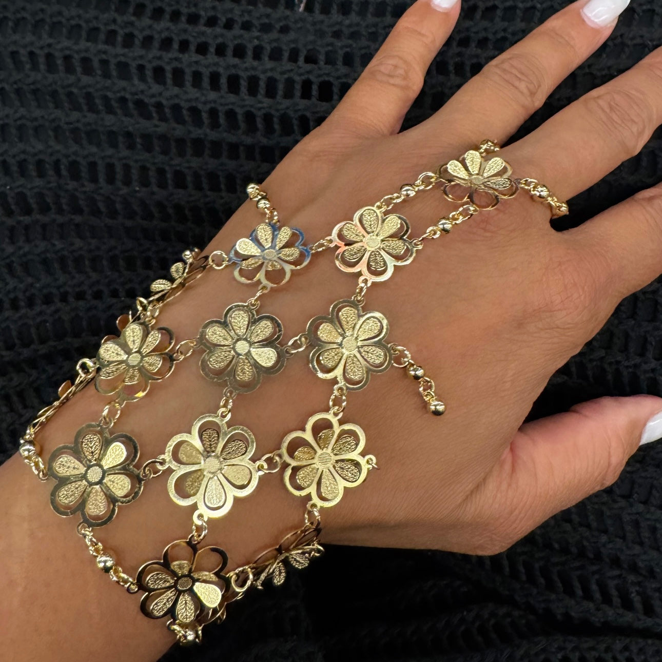 Wildflower hand chain