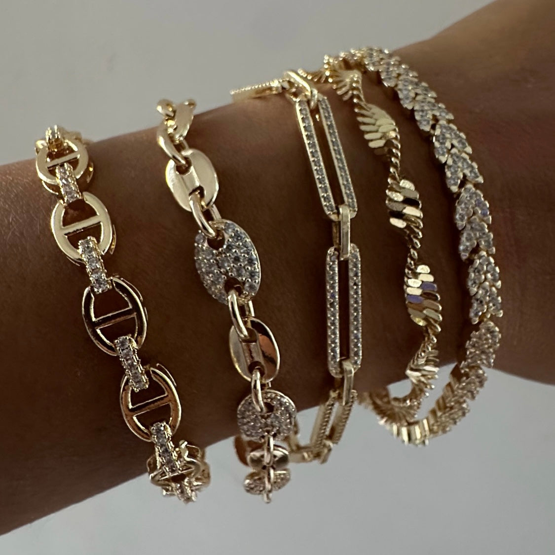 Gucci Link Swirl Bracelets