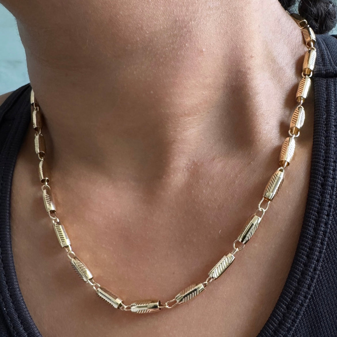 Barrell Link Necklace