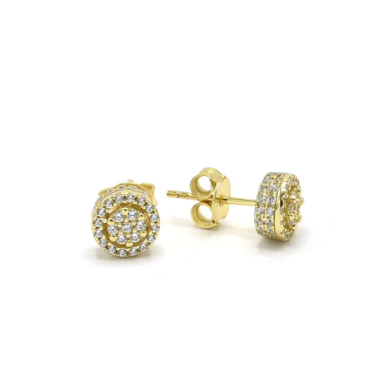 Micro Barrel Stud Earrings