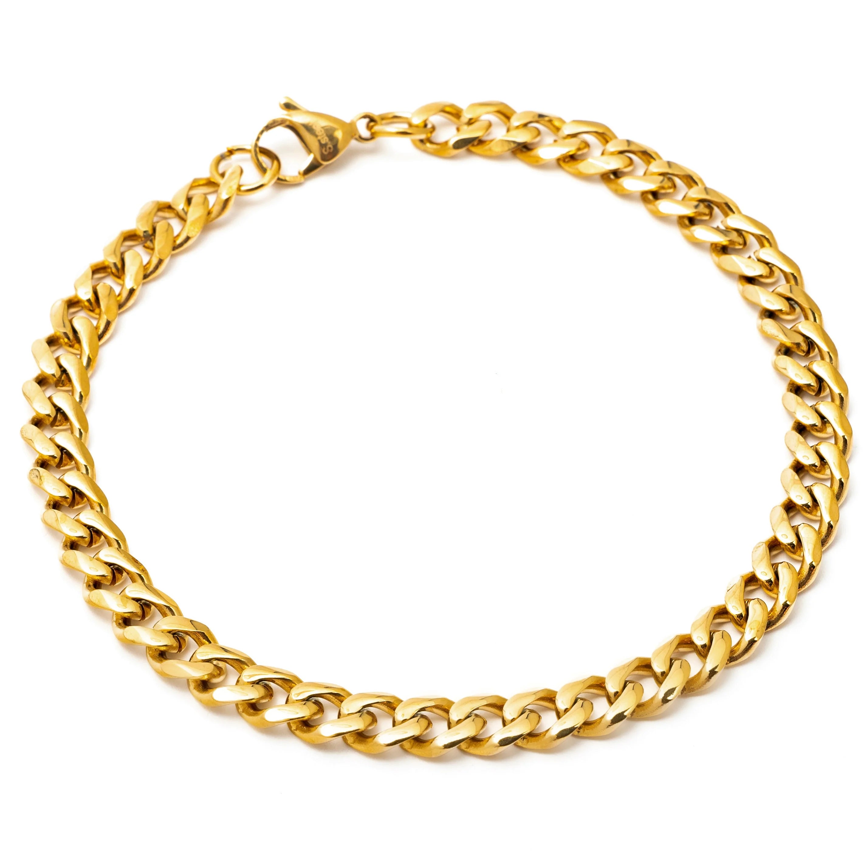 stainless cuban link anklet