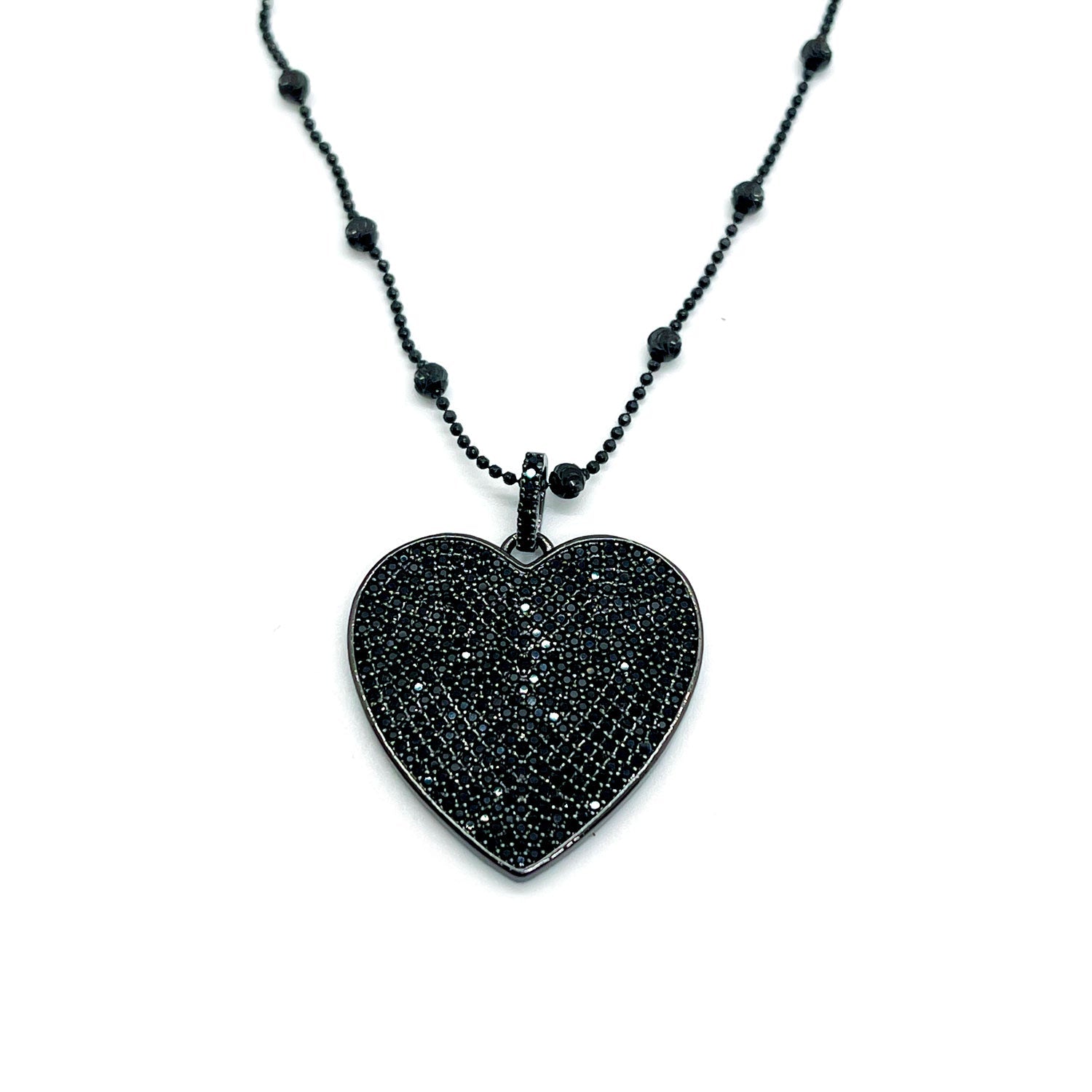 Black Noir Heart Pendant