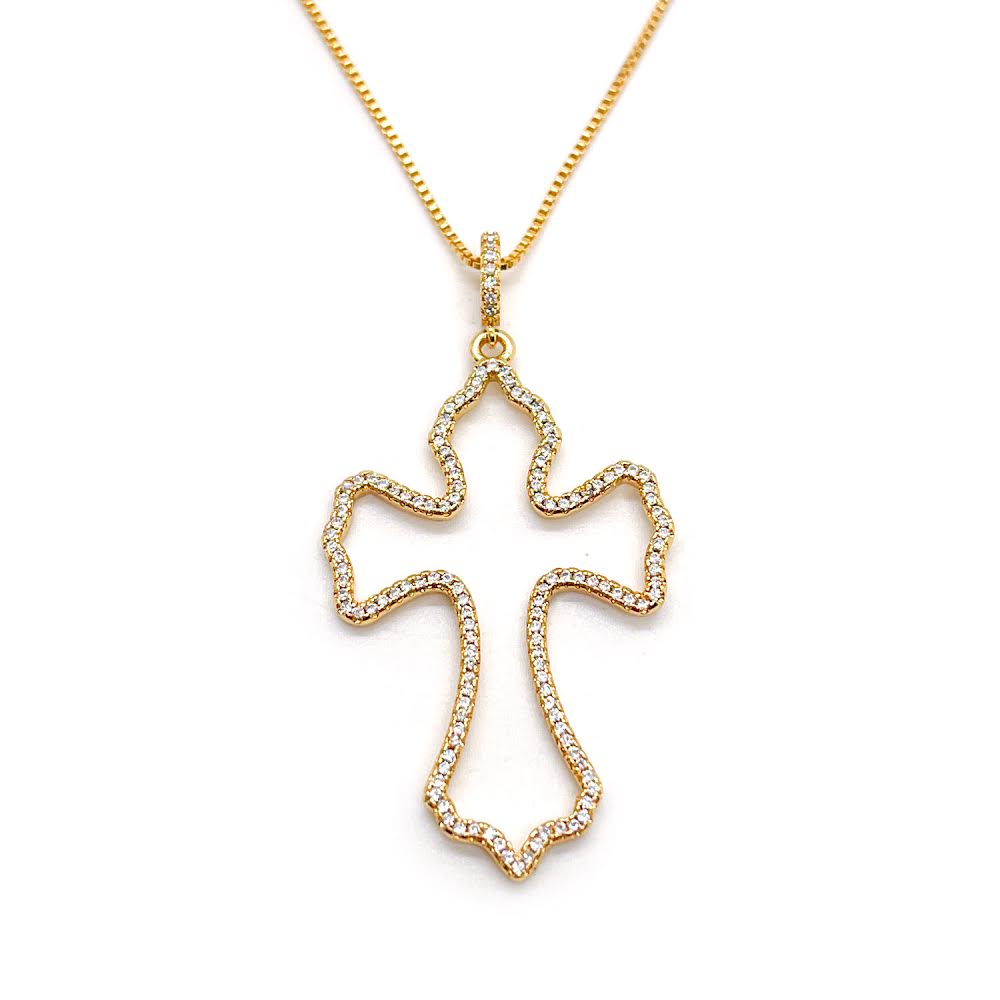 Crosse Cut Out Pendant