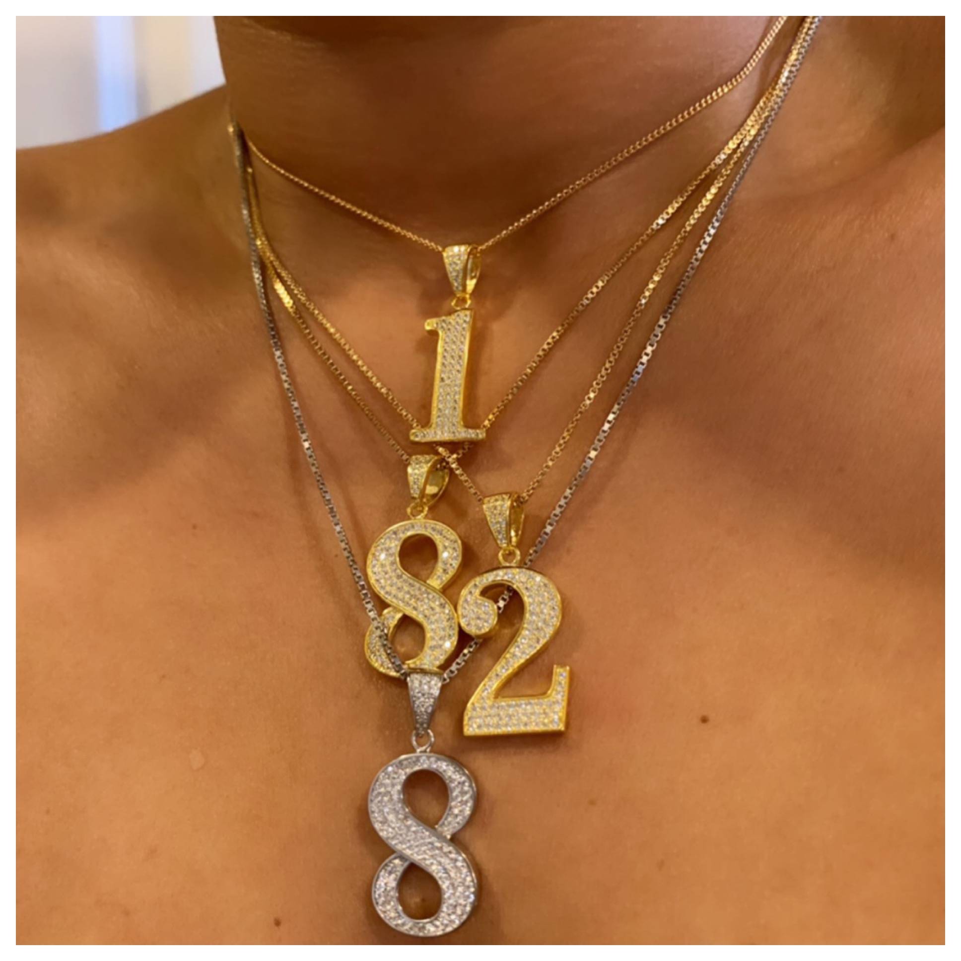 Varsity Number Necklace