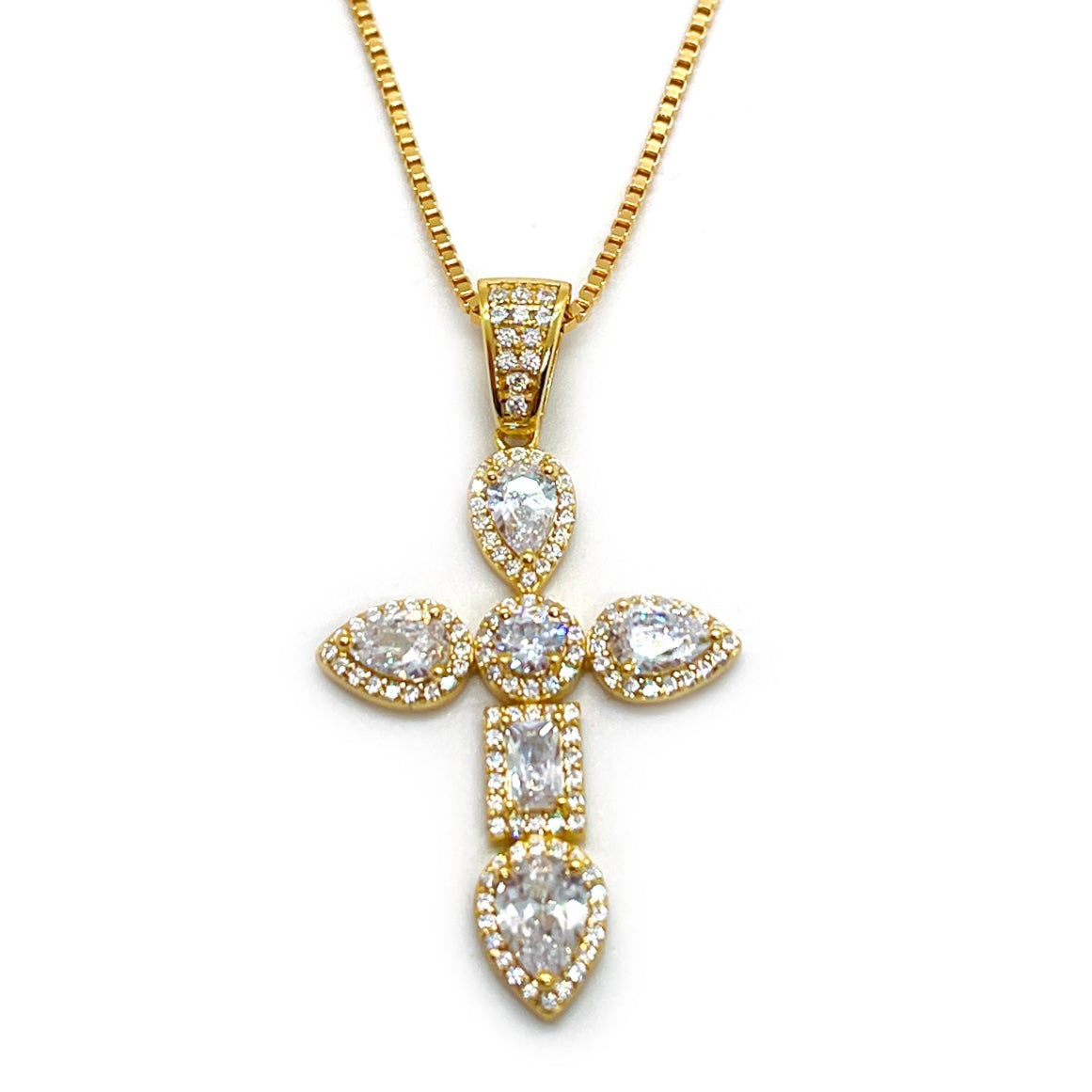 Gold Enchanting Cross Necklace