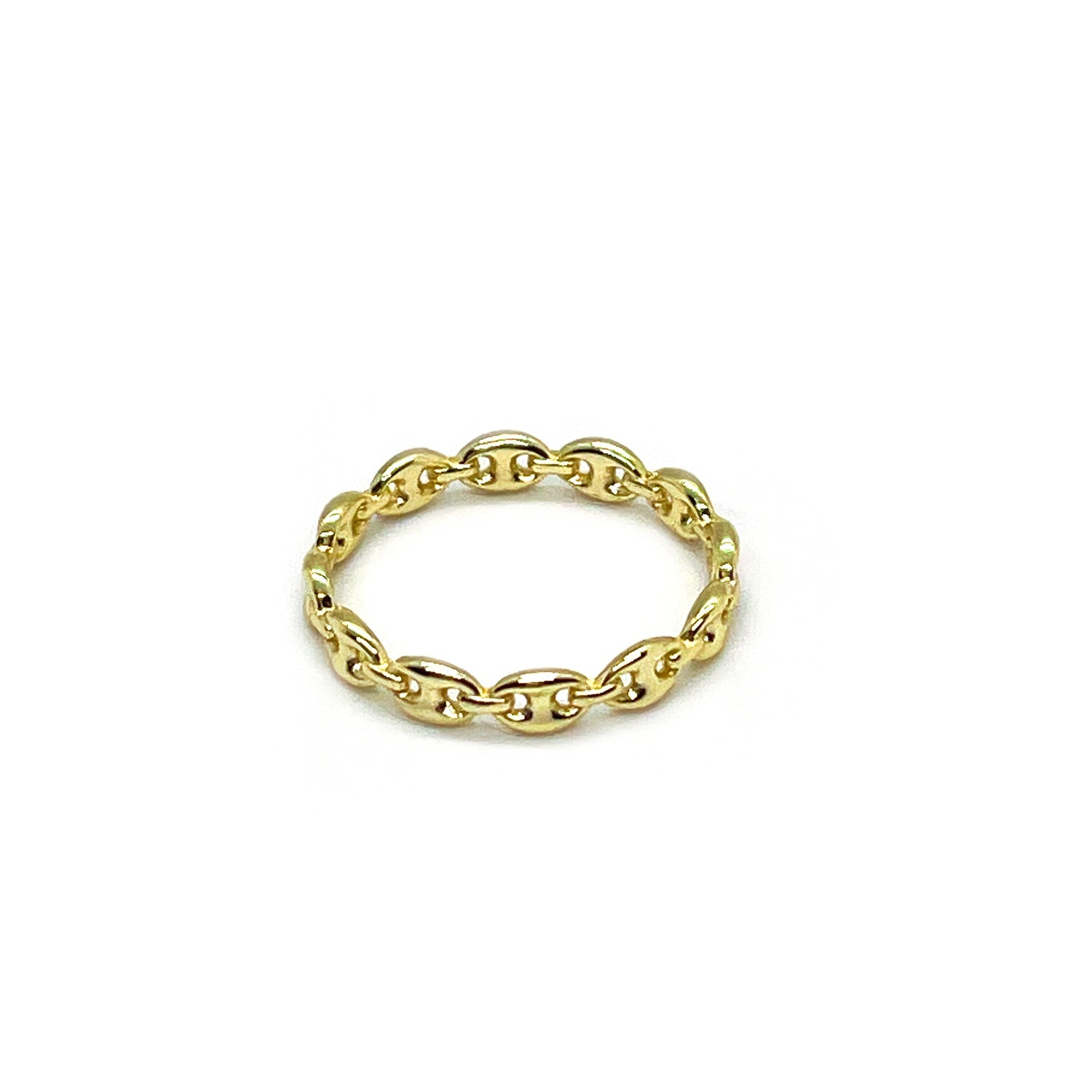 Dainty Puffy Link Ring